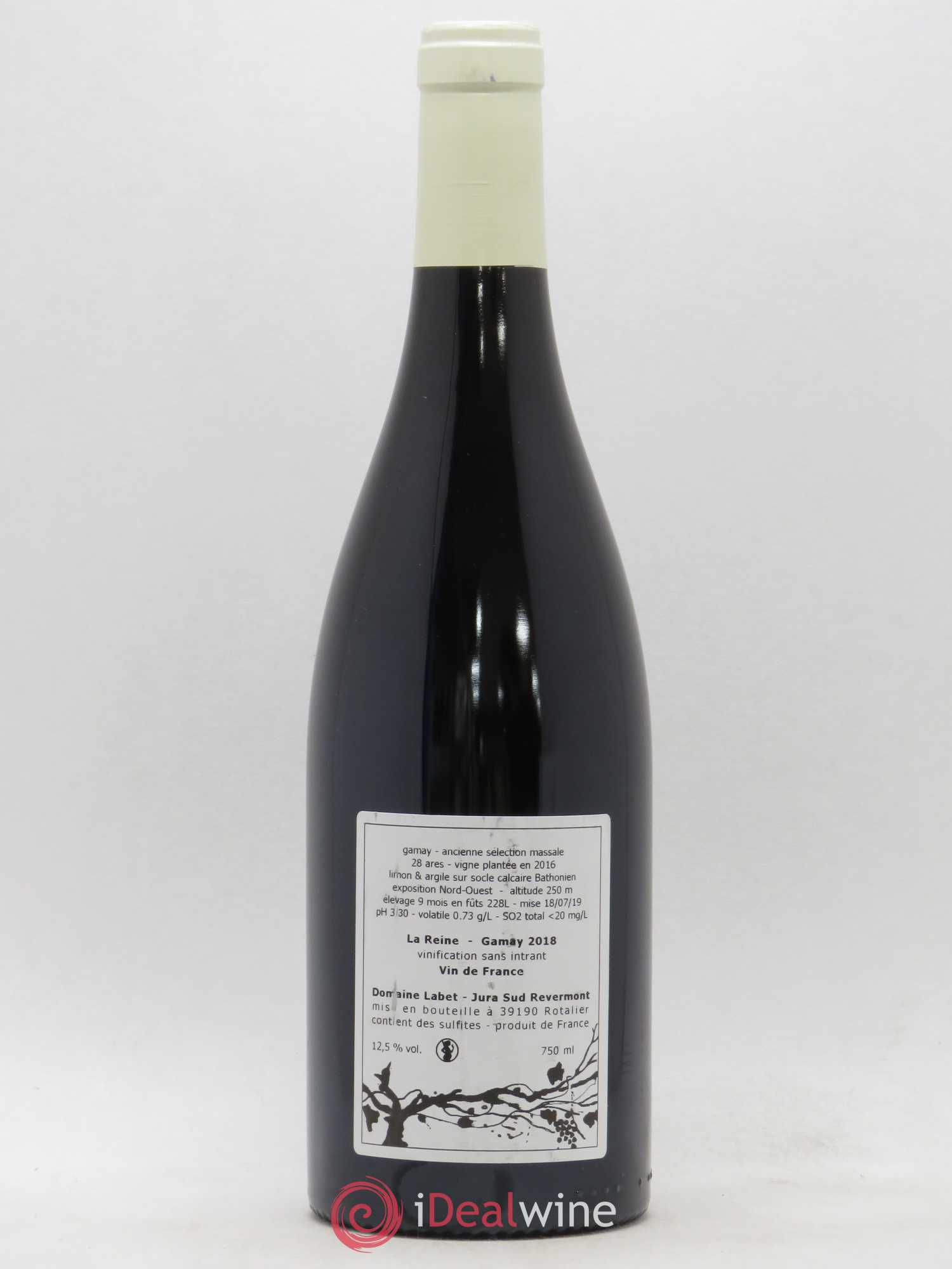 Vin de France Gamay La Reine Labet (Domaine) 2018 - Lot de 1 bouteille - 1
