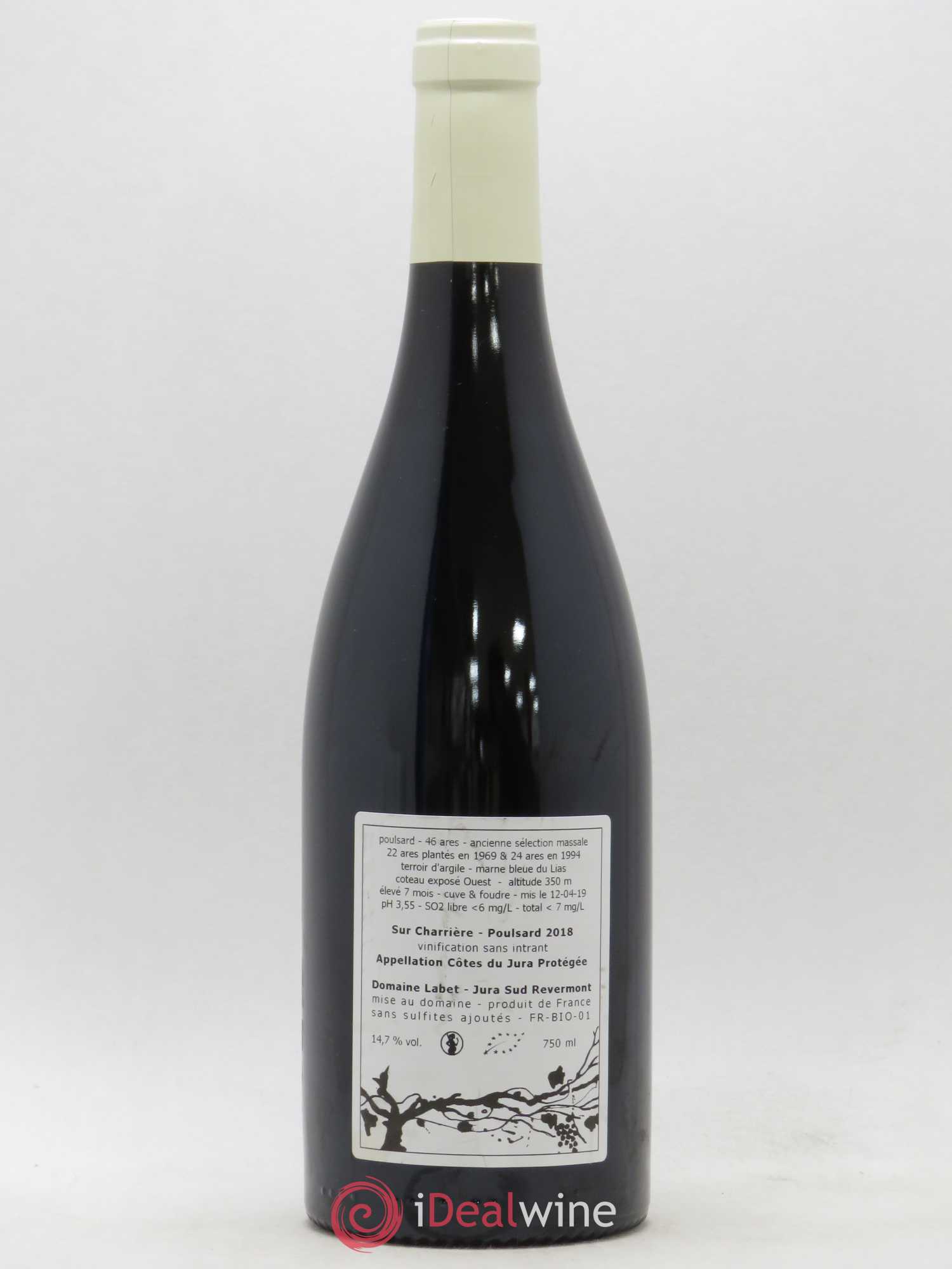 Côtes du Jura Poulsard Sur Charrière Romain - Julien - Charline Labet 2018 - Lot de 1 bouteille - 1