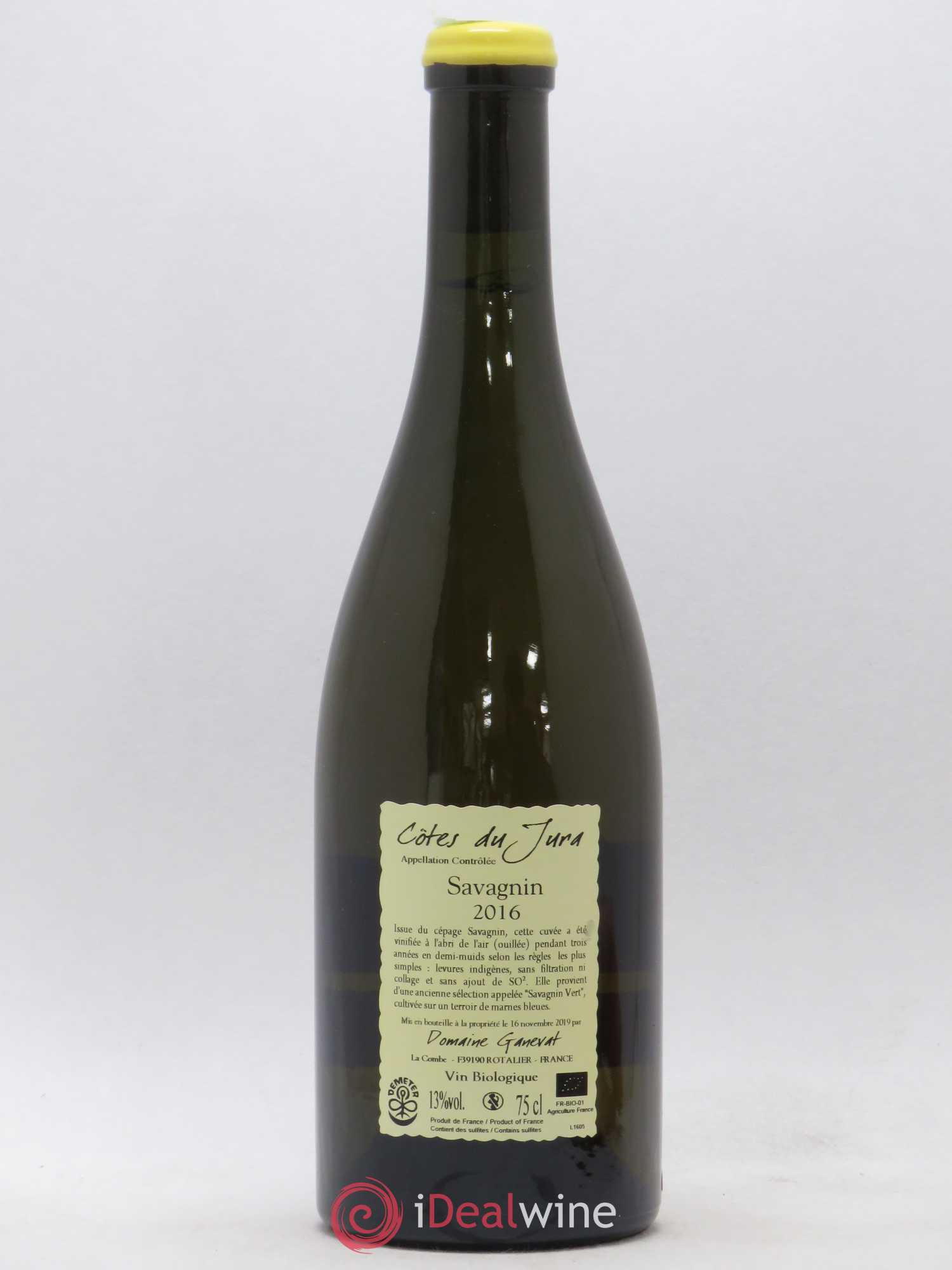 Côtes du Jura Les Chalasses Marnes Bleues Jean-François Ganevat (Domaine) 2016 - Lot de 1 bouteille - 1