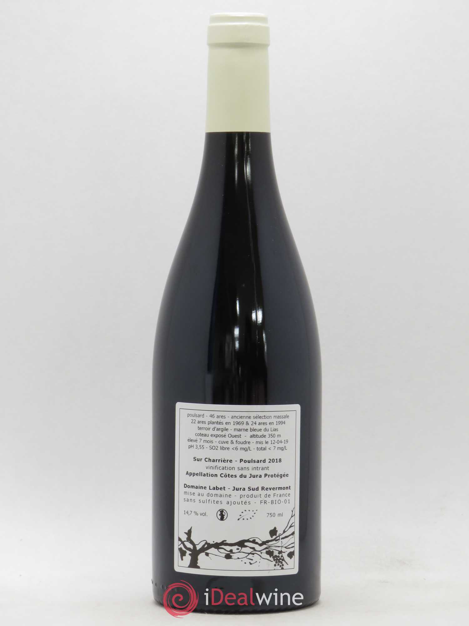 Côtes du Jura Poulsard Sur Charrière Romain - Julien - Charline Labet 2018 - Lot de 1 bouteille - 1