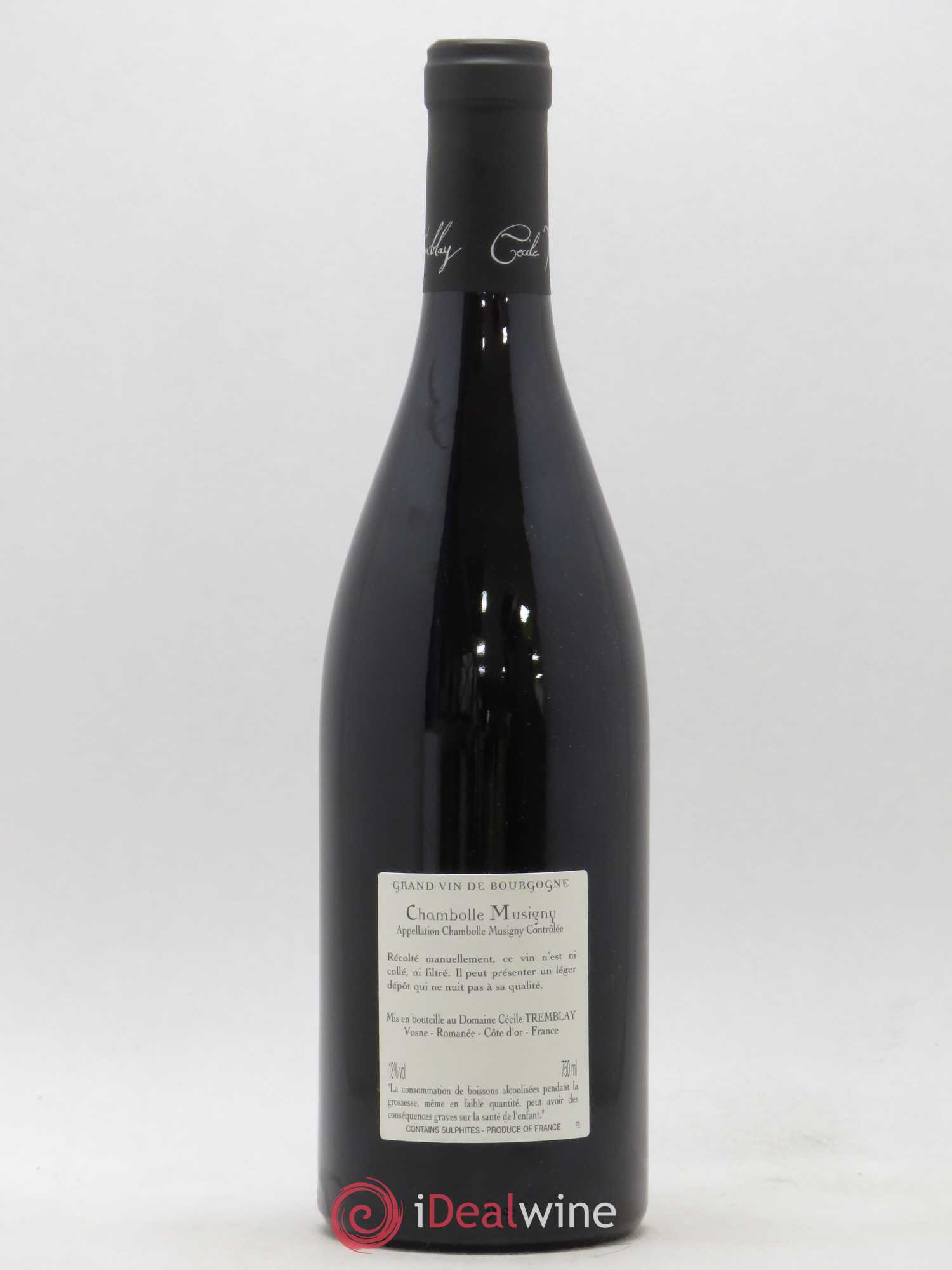 Chambolle-Musigny Les Cabottes Cécile Tremblay 2017 - Lot de 1 bouteille - 1