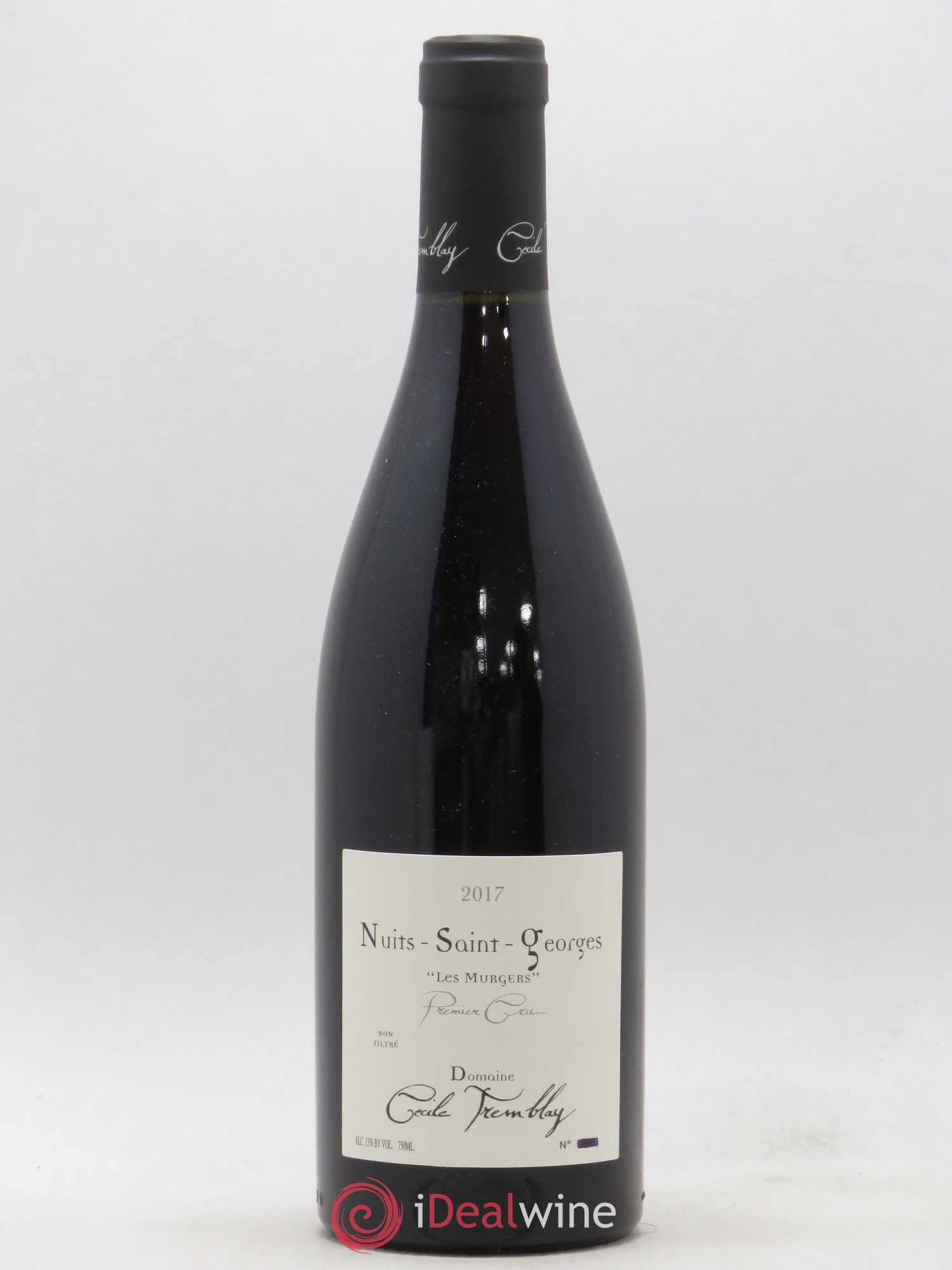 Nuits-Saint-Georges 1er Cru Les Murgers Cécile Tremblay 2017 - Lot de 1 bouteille - 0