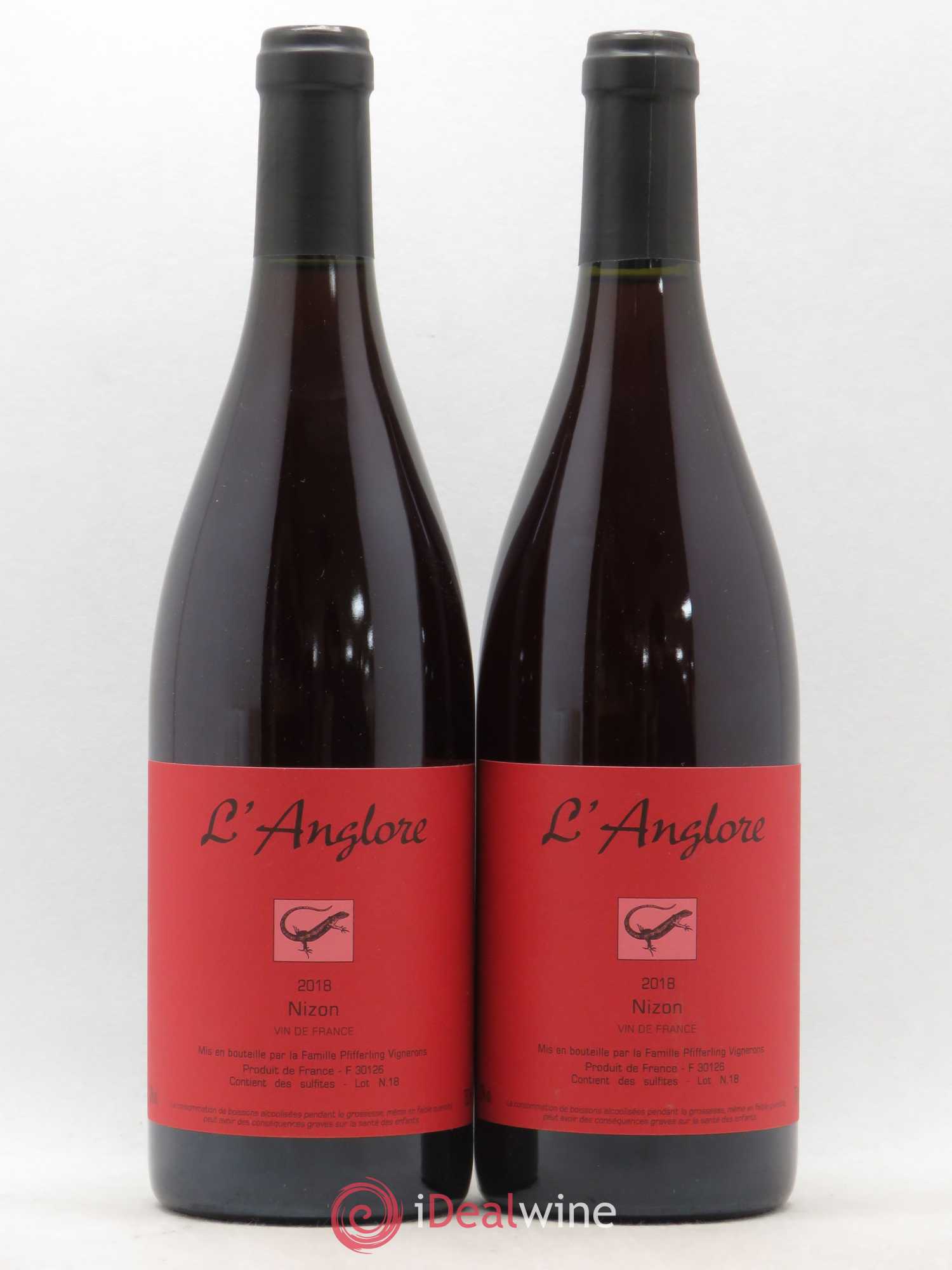 Vin de France Nizon L'Anglore 2018 - Lot de 2 bouteilles - 0