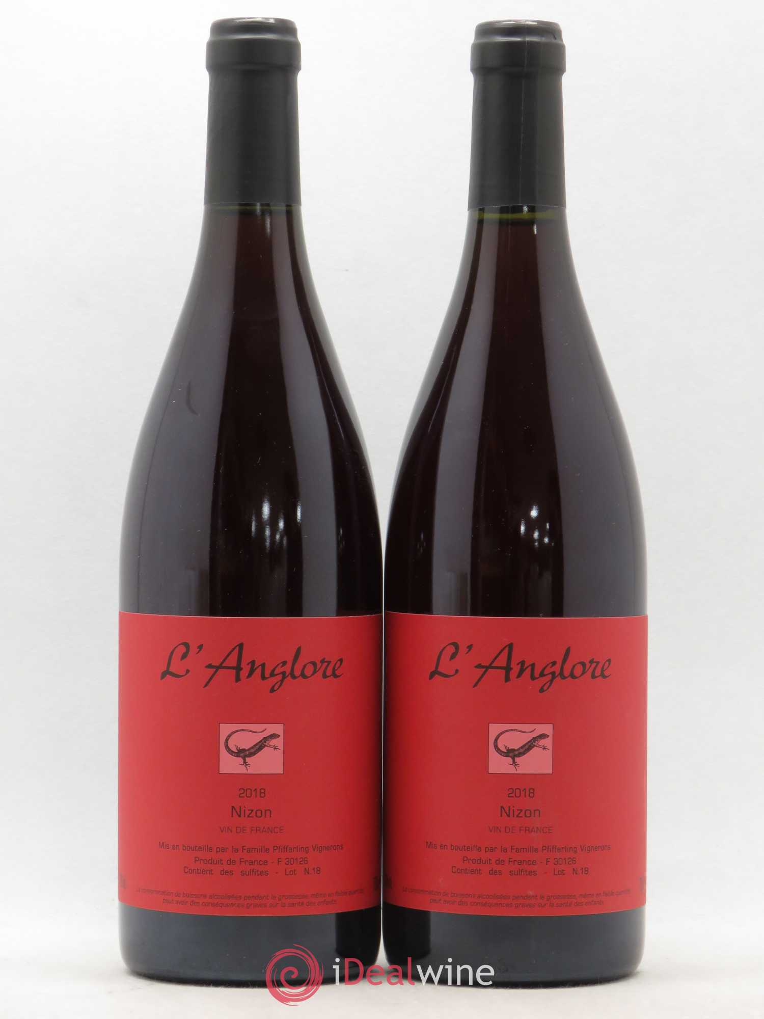 Vin de France Nizon L'Anglore 2018 - Lot de 2 bouteilles - 0