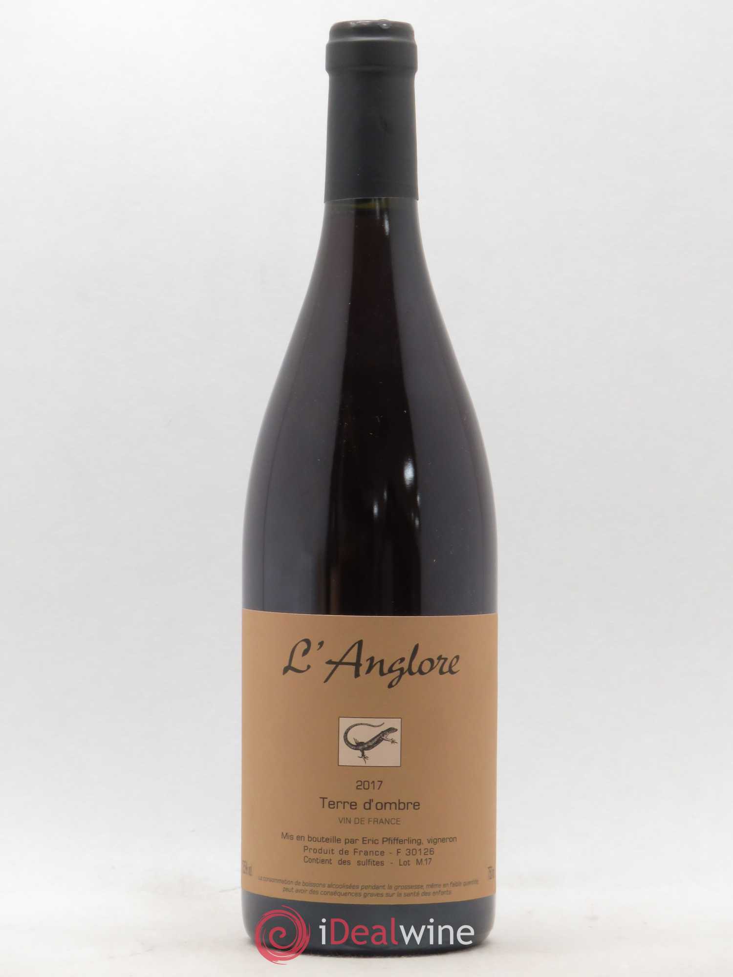 Vin de France Terre d'Ombre L'Anglore 2017 - Lot de 1 bouteille - 0