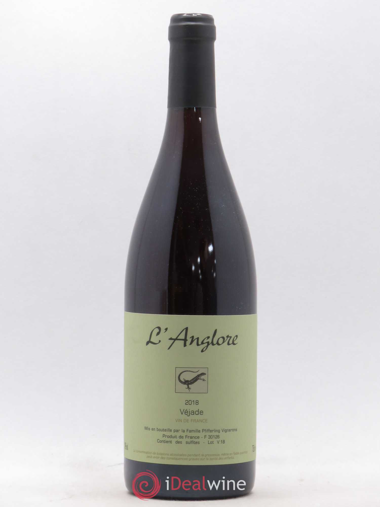 Vin de France Véjade L'Anglore 2018 - Lot de 1 bouteille - 0