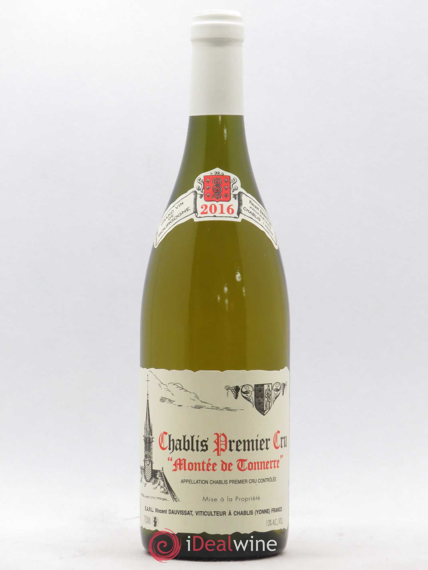Chablis 1er Cru Montée de Tonnerre Vincent Dauvissat (Domaine) 2016 - Lot de 1 bouteille - 0