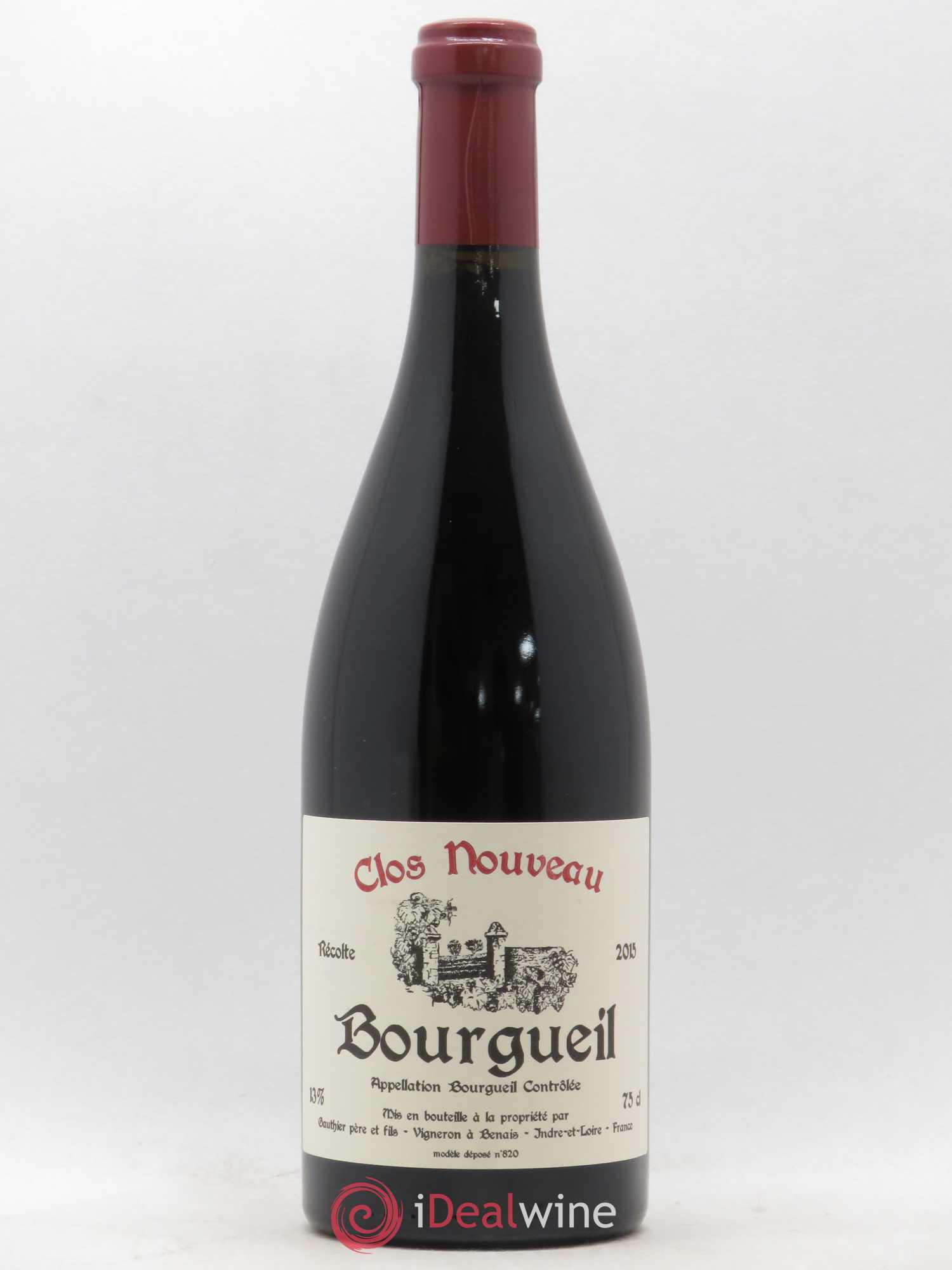 Bourgueil Clos Nouveau Domaine du Bel Air 2015 - Posten von 1 Flasche - 0