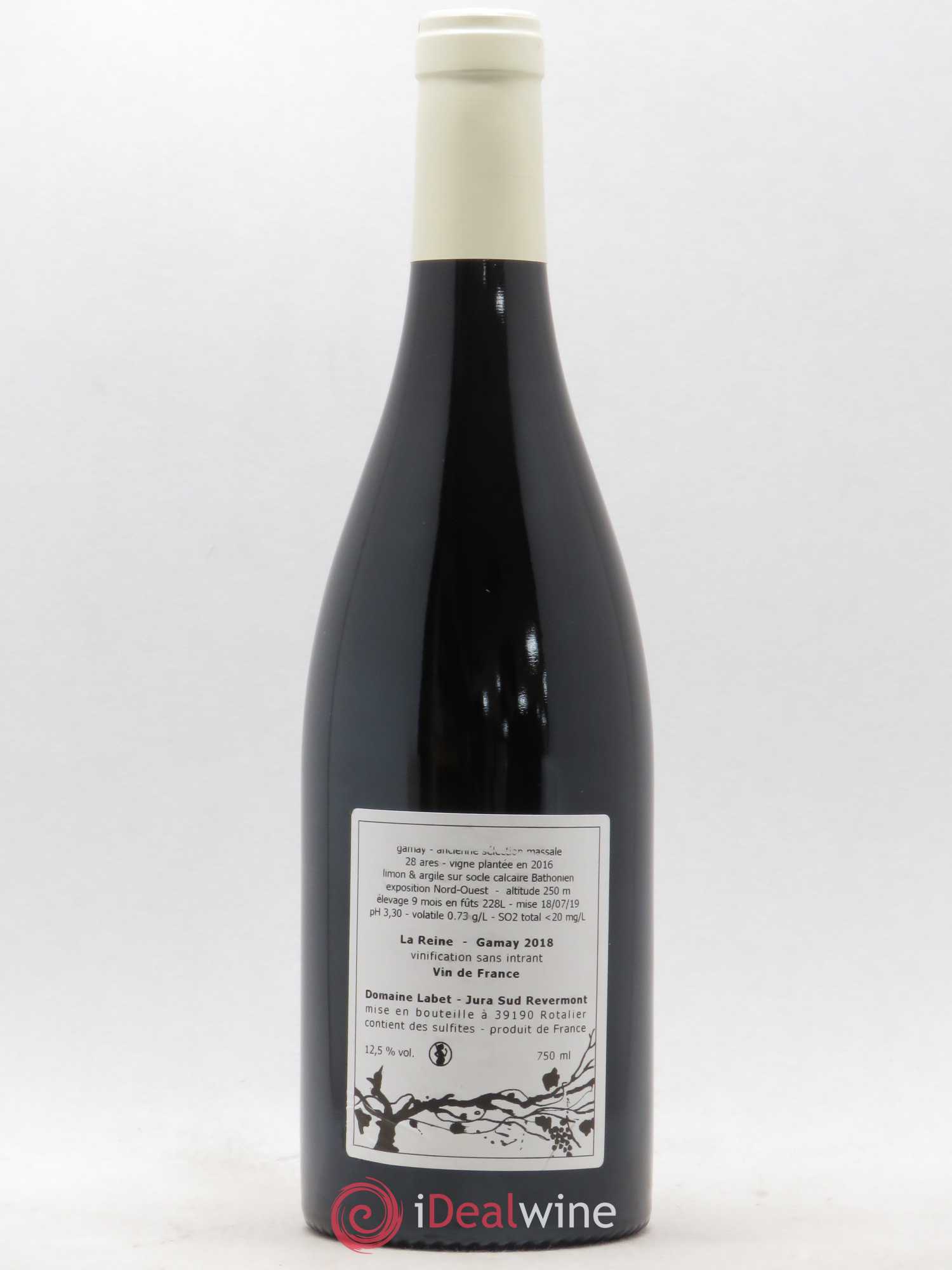 Vin de France Gamay La Reine Labet (Domaine) 2018 - Lot de 1 bouteille - 1