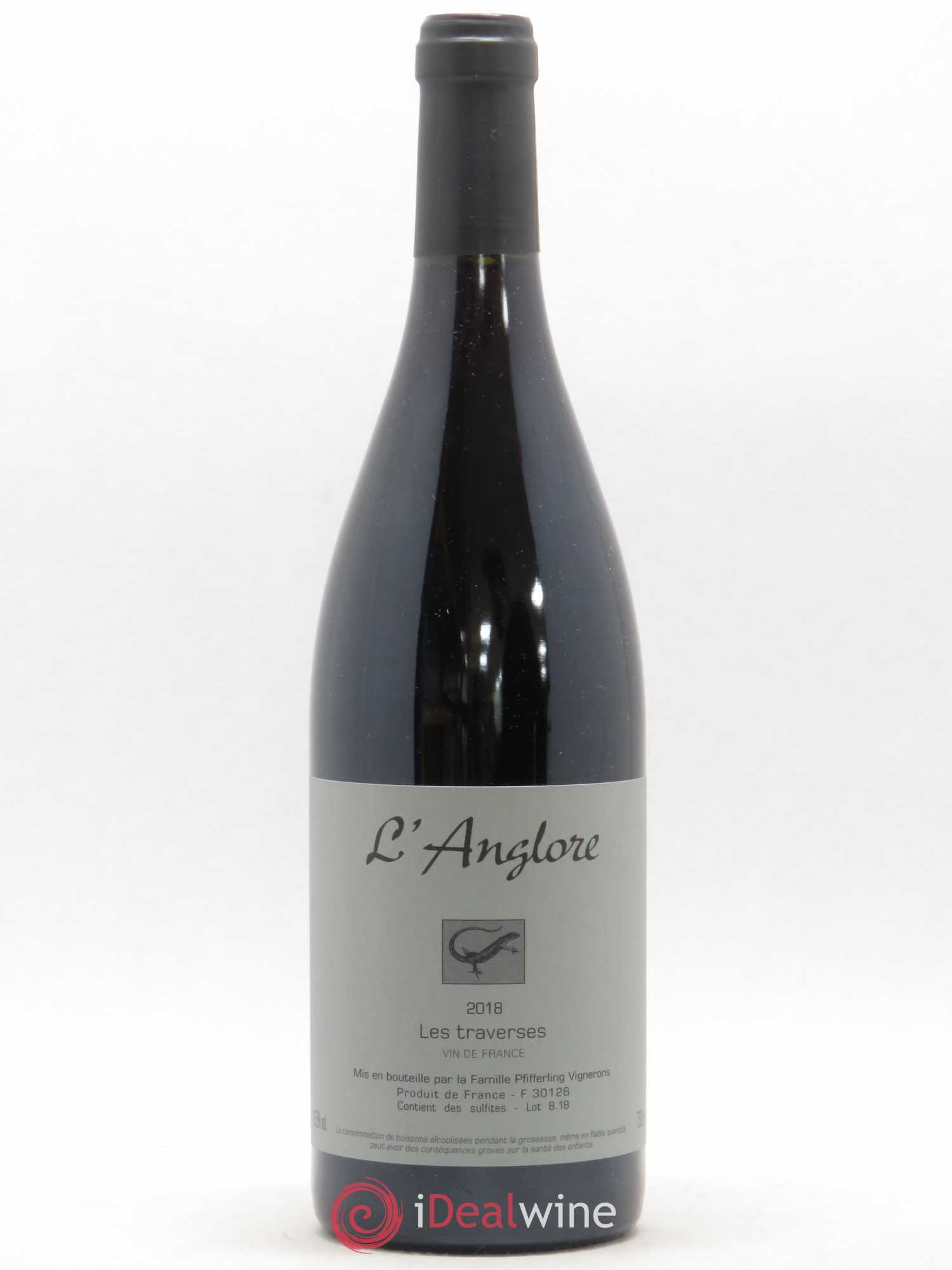 Vin de France Les Traverses L'Anglore 2018 - Lot de 1 bouteille - 0