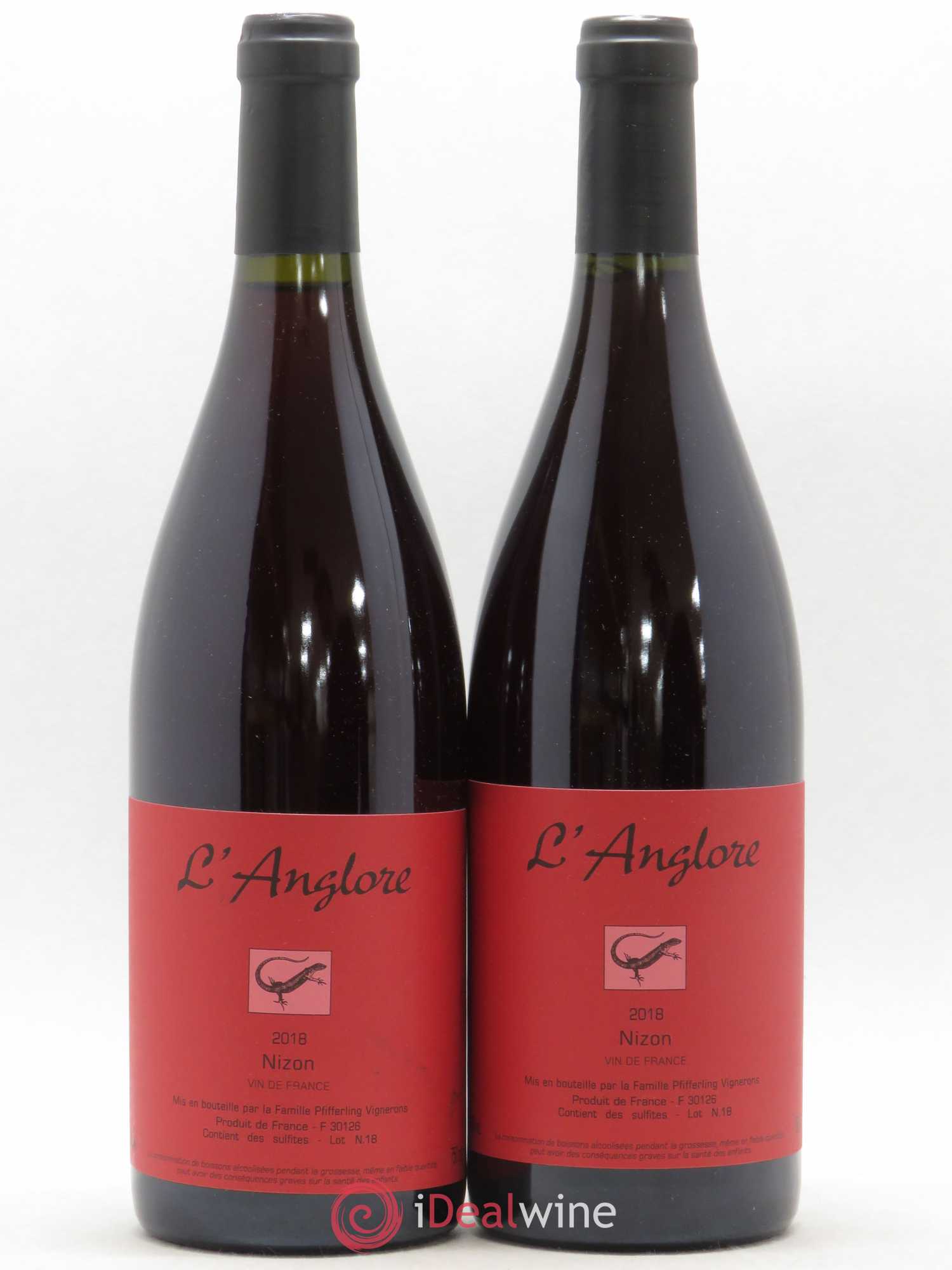 Vin de France Nizon L'Anglore 2018 - Lot de 2 bouteilles - 0
