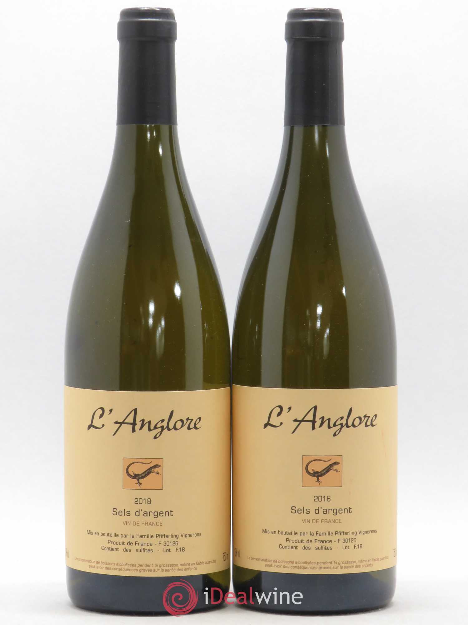 Vin de France Sels d'argent L'Anglore 2018 - Lot de 2 bouteilles - 0