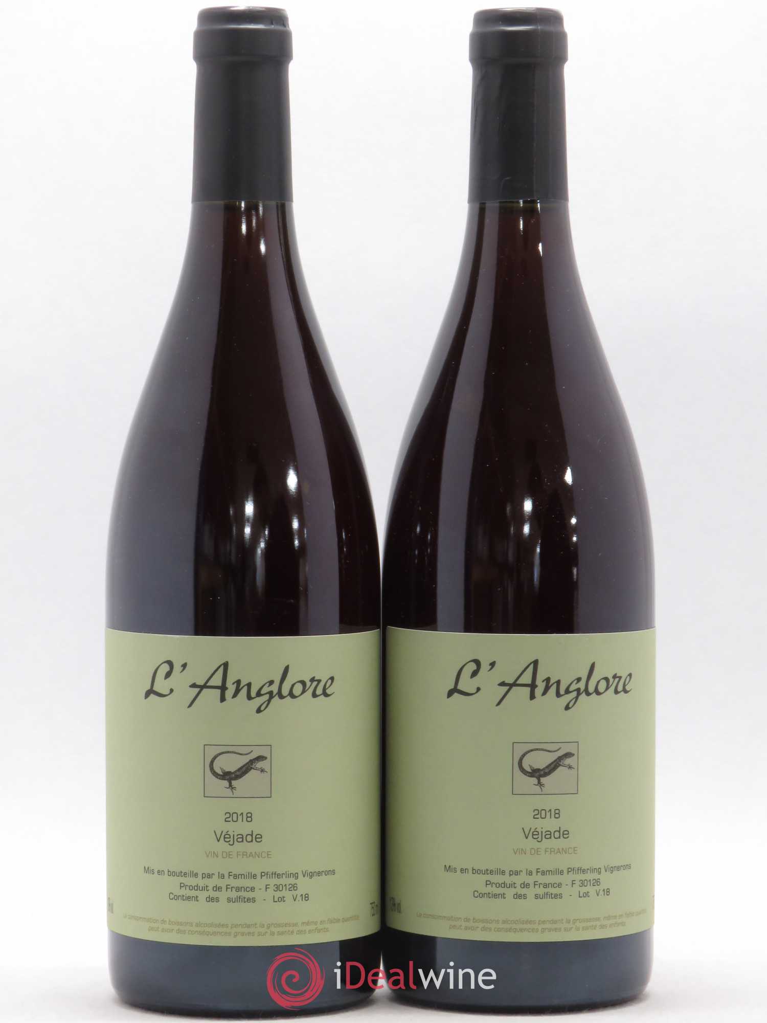 Vin de France Véjade L'Anglore 2018 - Lot de 2 bouteilles - 0