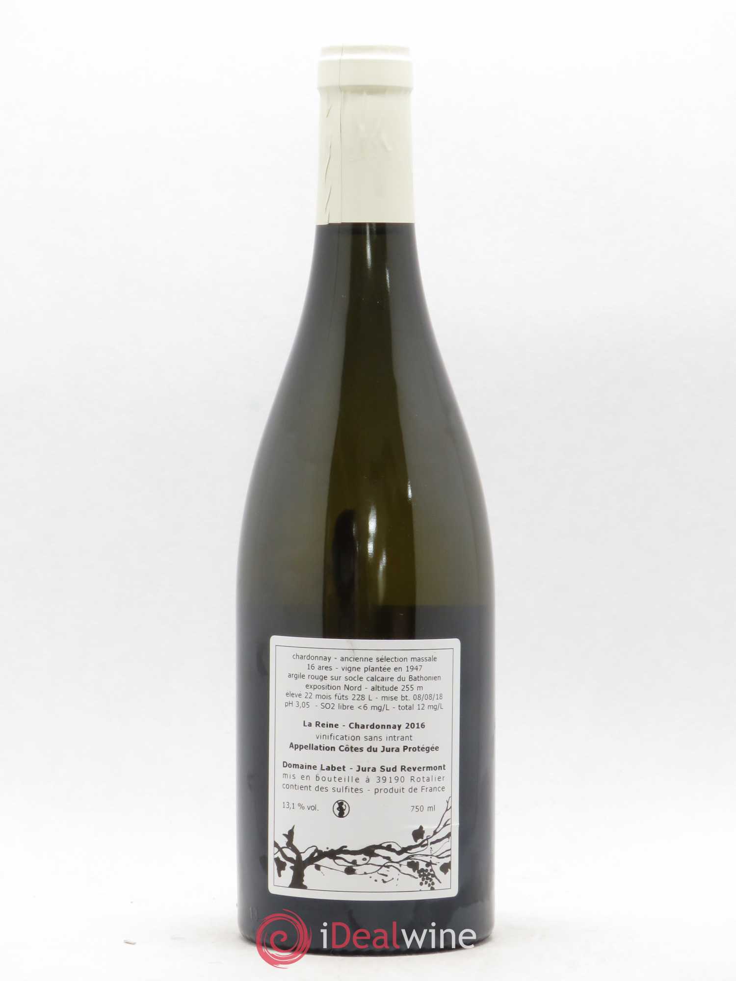 Côtes du Jura Chardonnay La Reine Romain - Julien - Charline Labet 2016 - Lot de 1 bouteille - 1