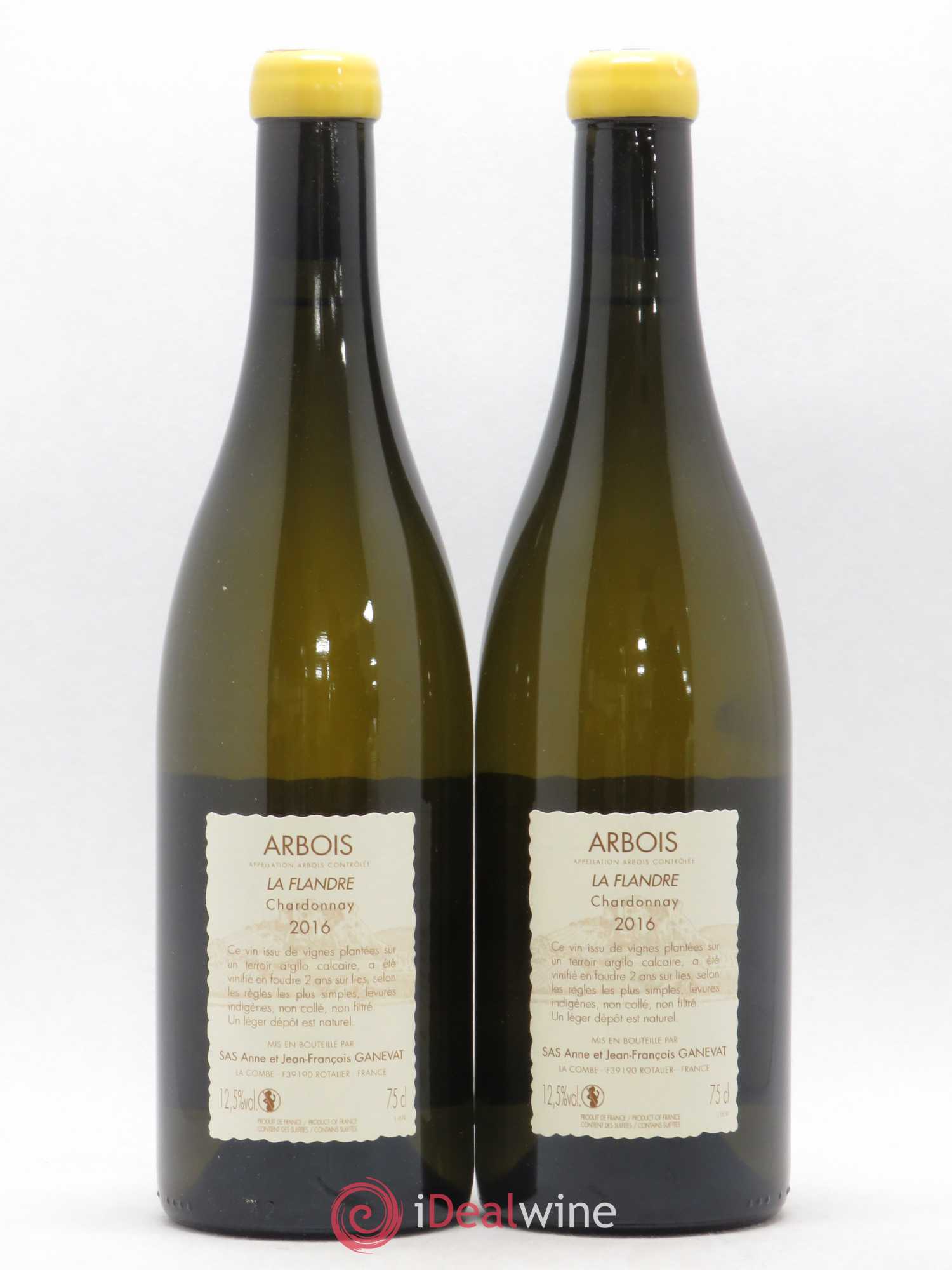 Arbois La Flandre Anne et Jean François Ganevat 2016 - Lot de 2 bouteilles - 1