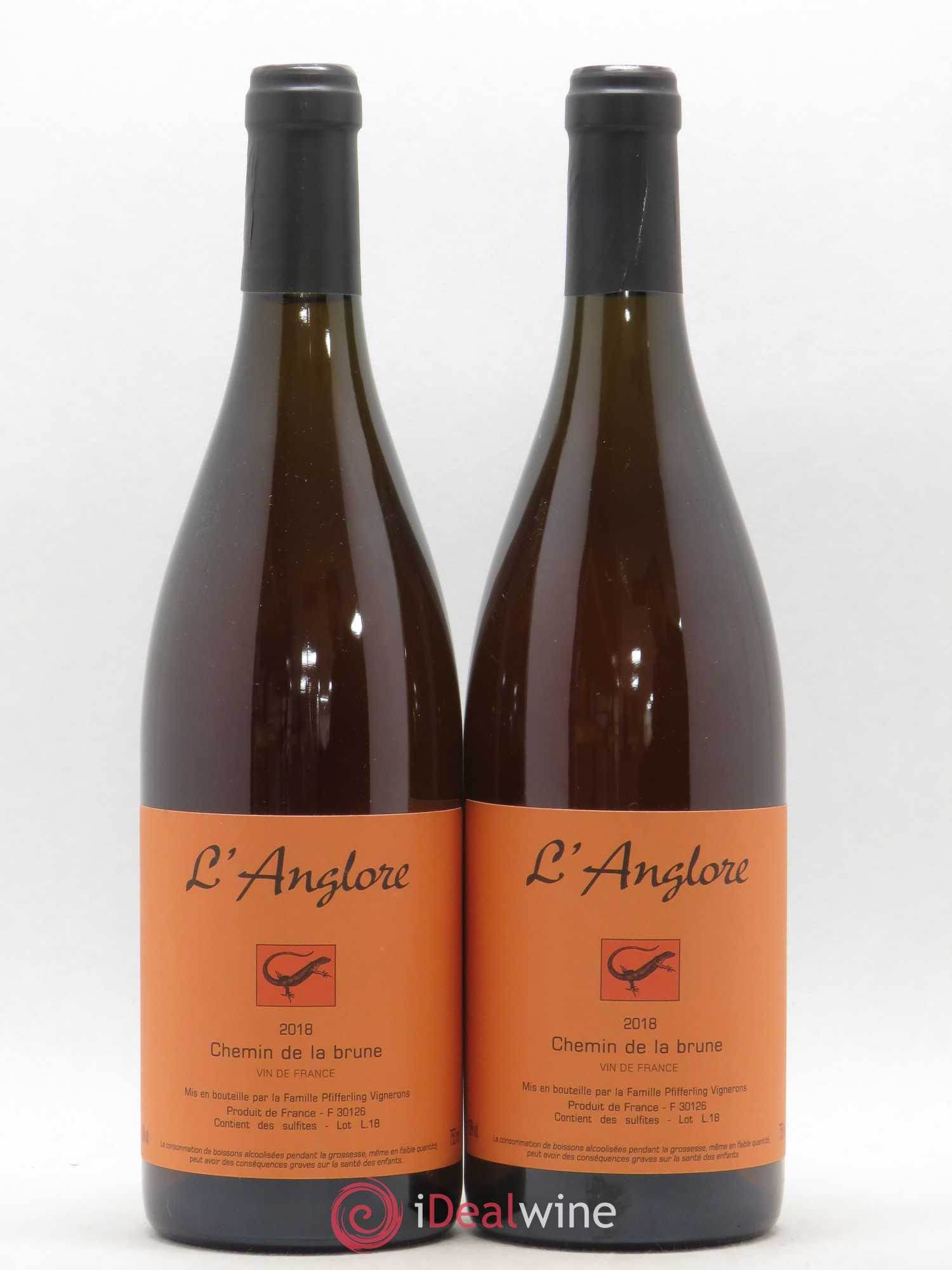 Vin de France Chemin de la brune L'Anglore 2018 - Lot de 2 bouteilles - 0