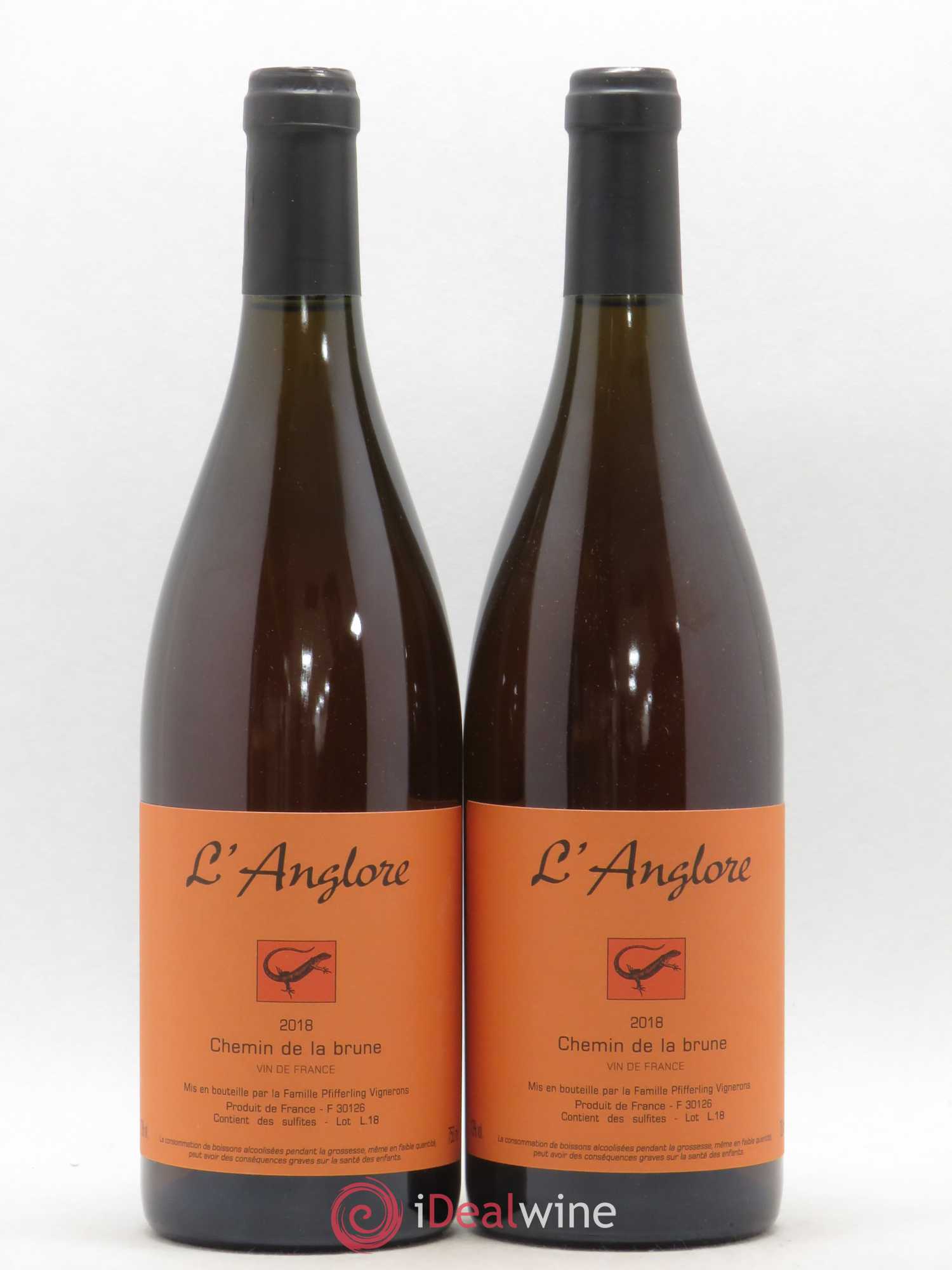 Vin de France Chemin de la brune L'Anglore 2018 - Lot de 2 bouteilles - 0