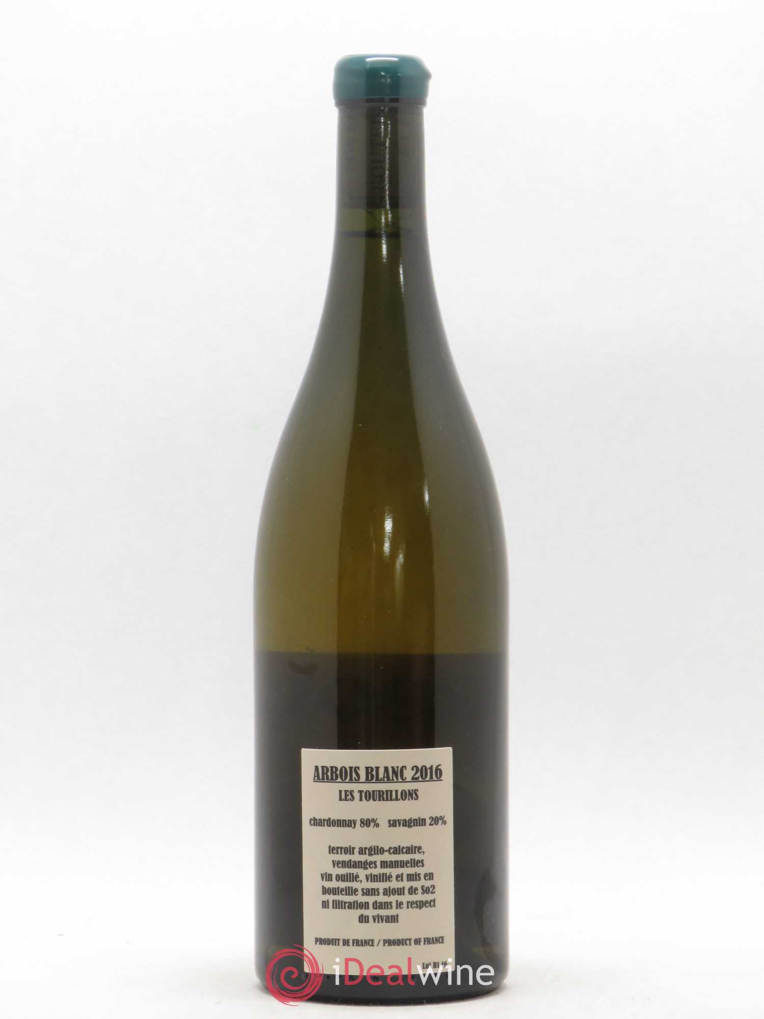 Arbois Chardonnay Savagnin Les Tourillons Adeline Houillon & Renaud Bruyère 2016 - Lot de 1 bouteille - 1