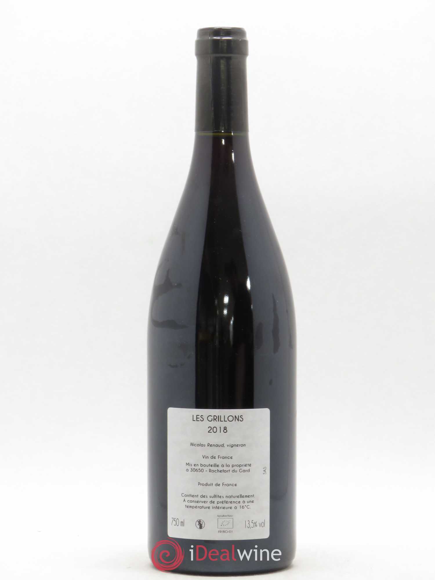 Vin de France Clos des Grillons Les Grillons 2018 - Lot de 1 bouteille - 1