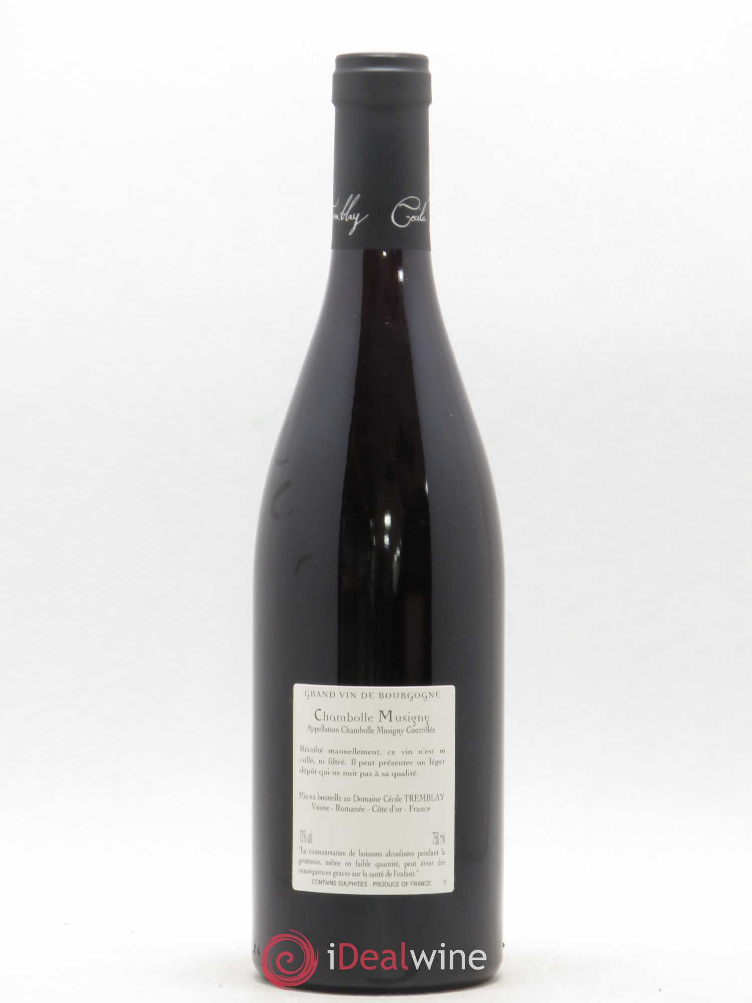 Chambolle-Musigny Les Cabottes Cécile Tremblay 2017 - Lot de 1 bouteille - 1