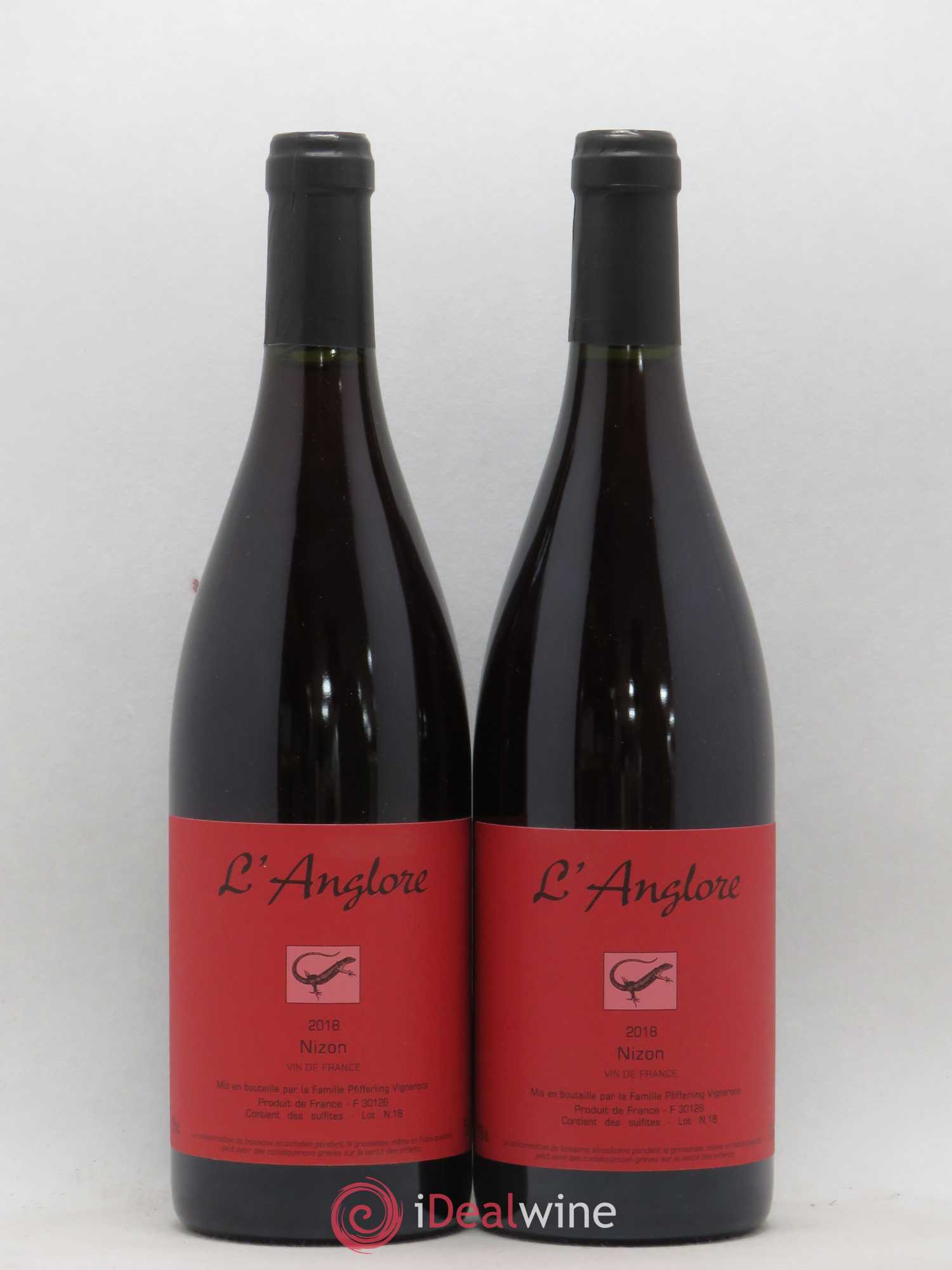 Vin de France Nizon L'Anglore 2018 - Lot de 2 bouteilles - 0