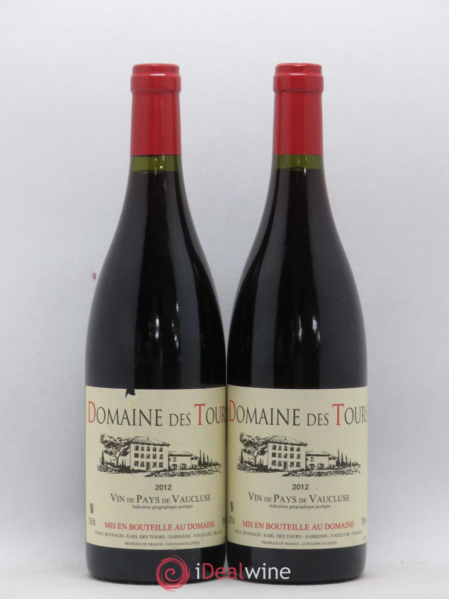 Vaucluse (Vin de Pays de Vaucluse) Domaine des Tours Emmanuel Reynaud 2012 - Lot de 2 bouteilles - 0