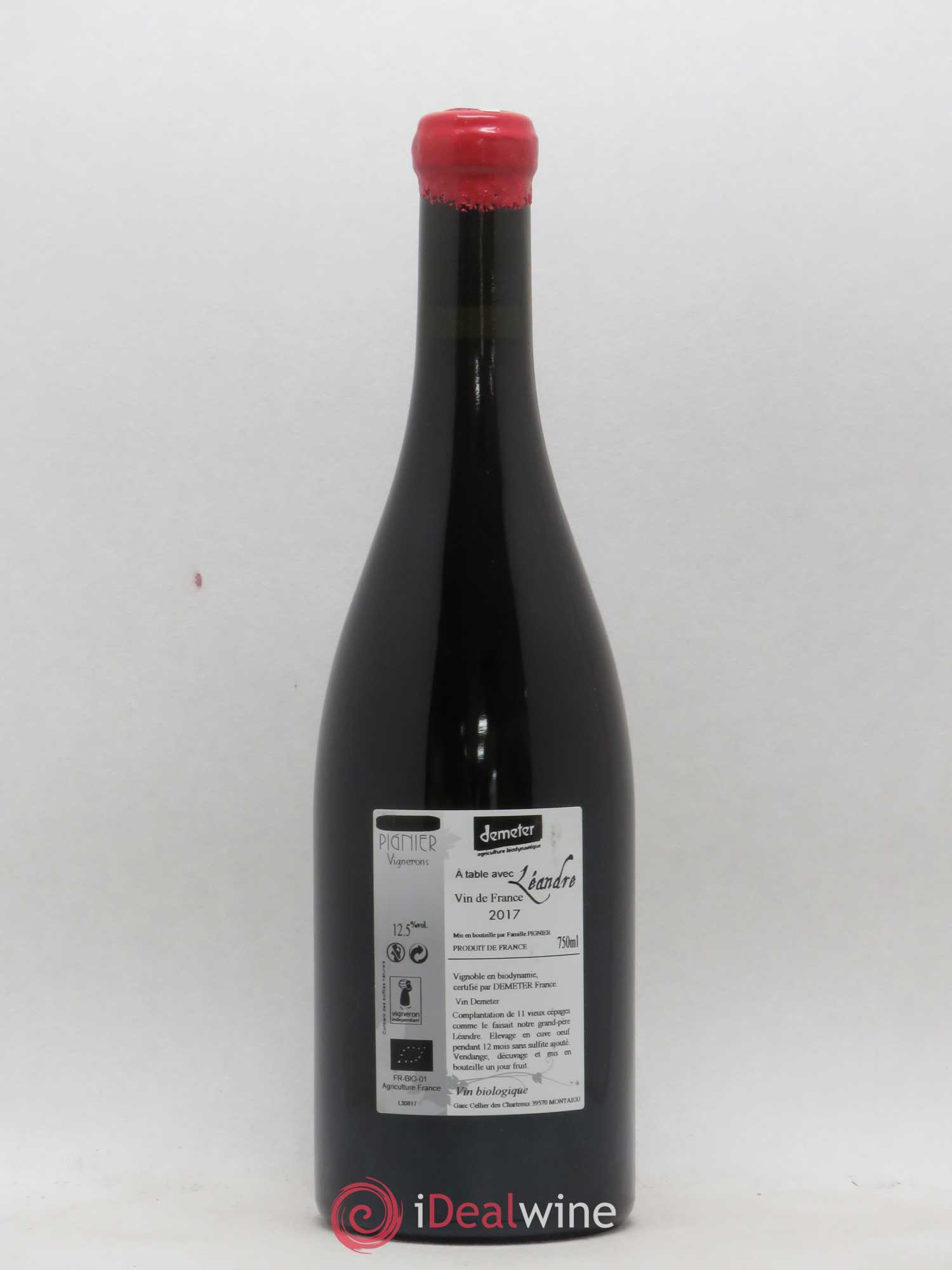 Vin de France A Table avec Léandre Domaine Pignier 2017 - Posten von 1 Flasche - 1