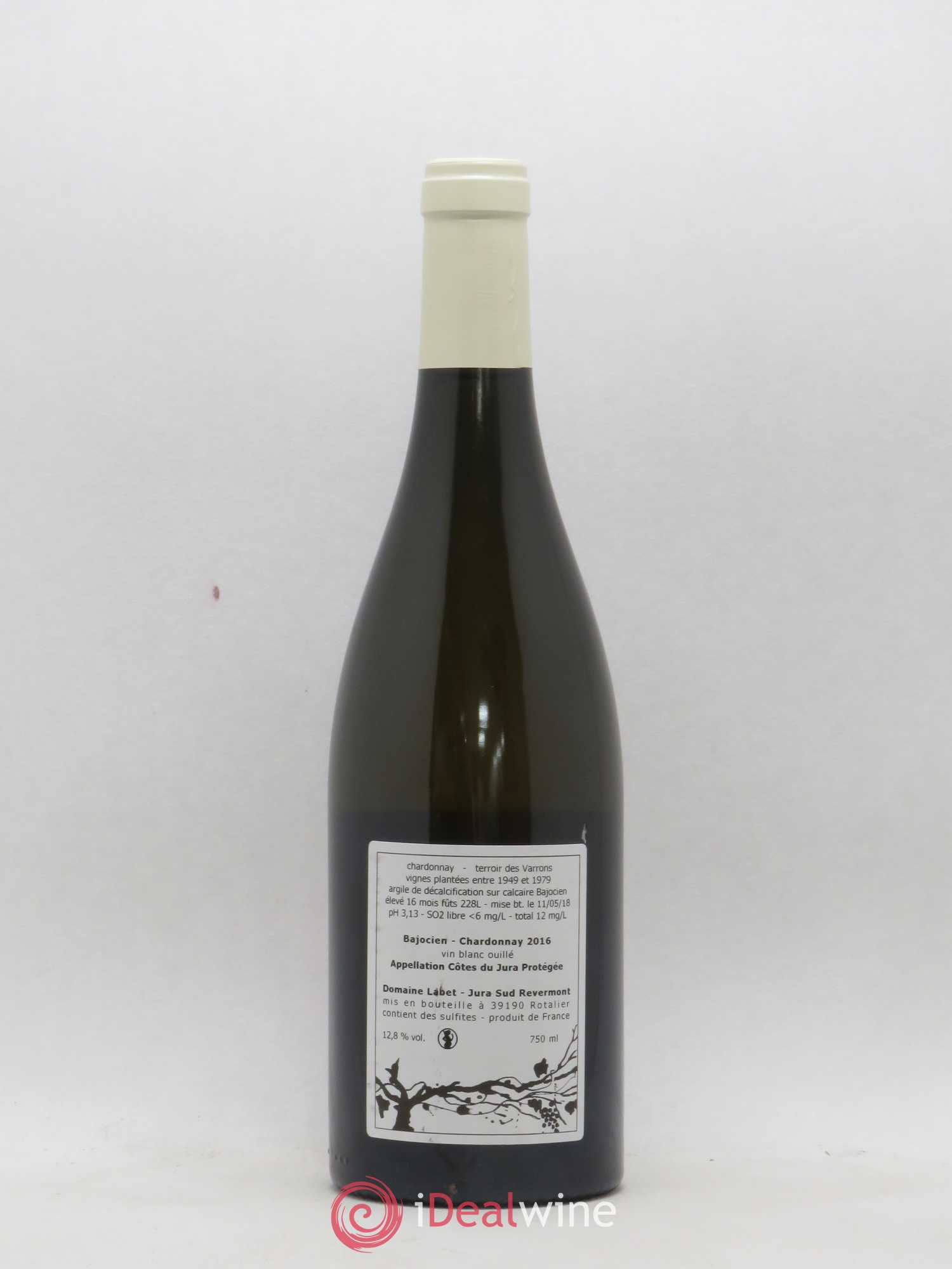 Côtes du Jura Chardonnay Bajocien Romain - Julien - Charline Labet 2016 - Lot de 1 bouteille - 1