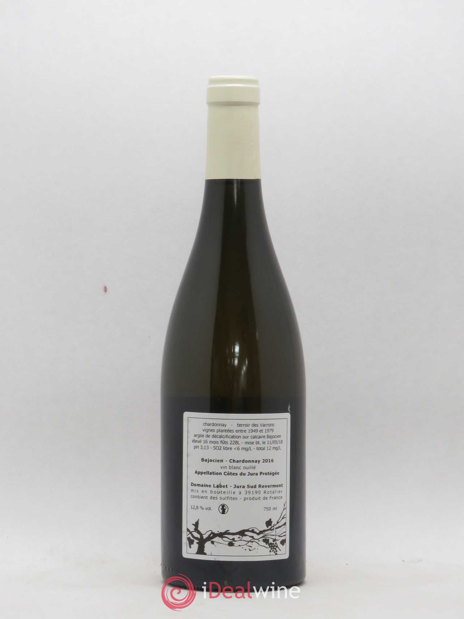 Côtes du Jura Chardonnay Bajocien Romain - Julien - Charline Labet 2016 - Lot de 1 bouteille - 1