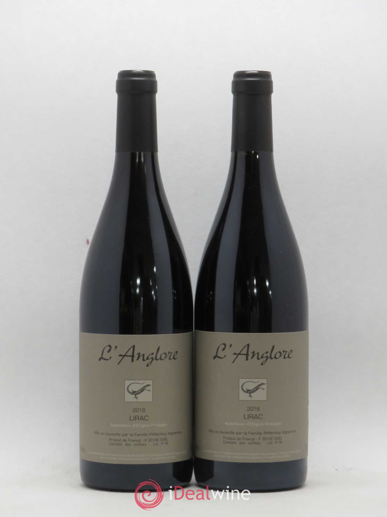 Lirac L'Anglore 2018 - Lot de 2 bouteilles - 0