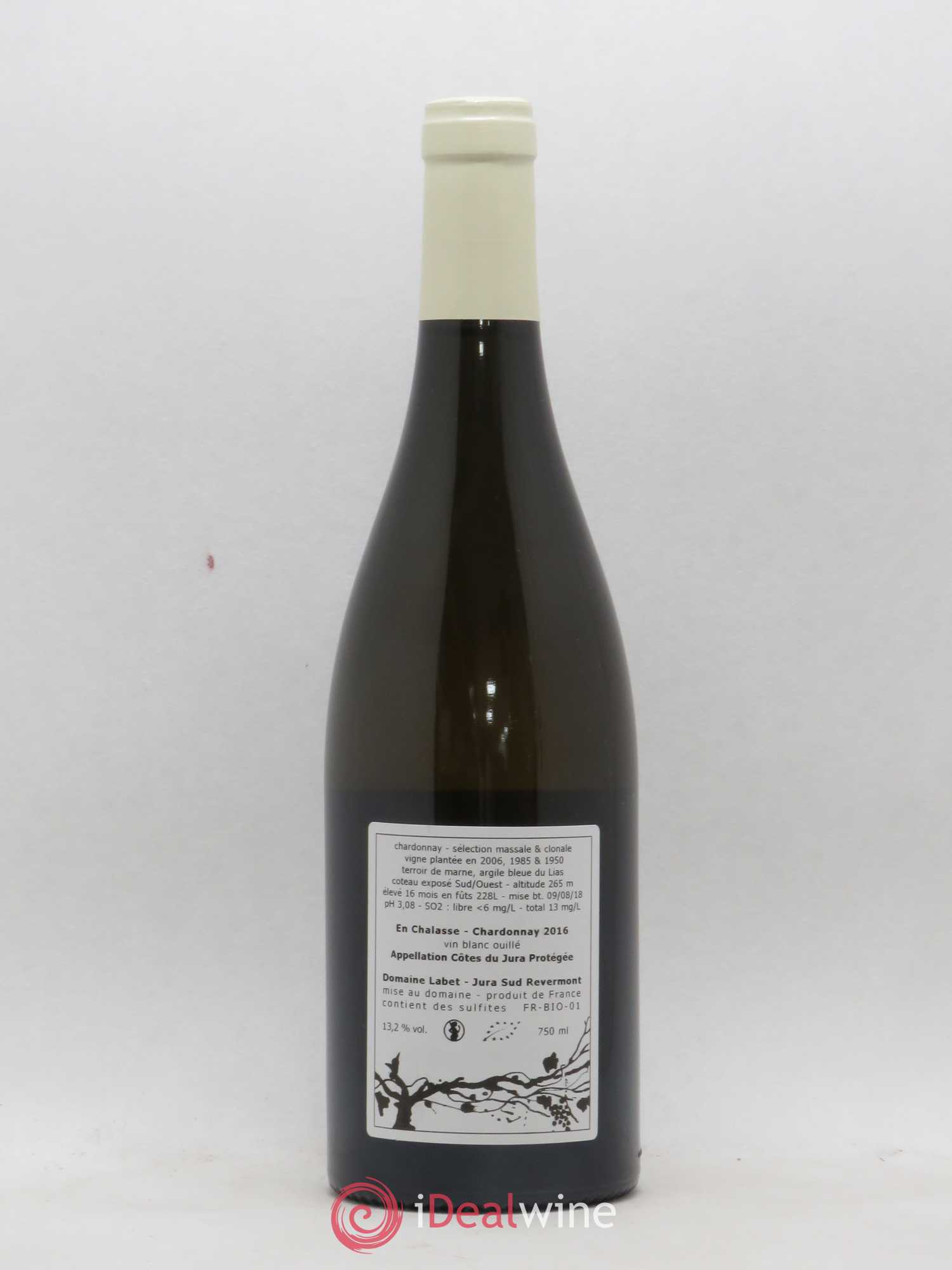 Côtes du Jura Chardonnay En Chalasse Romain - Julien - Charline Labet 2016 - Lot de 1 bouteille - 1