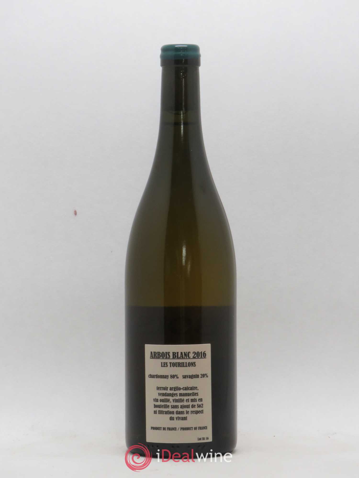 Arbois Chardonnay Savagnin Les Tourillons Adeline Houillon & Renaud Bruyère 2016 - Lot de 1 bouteille - 1