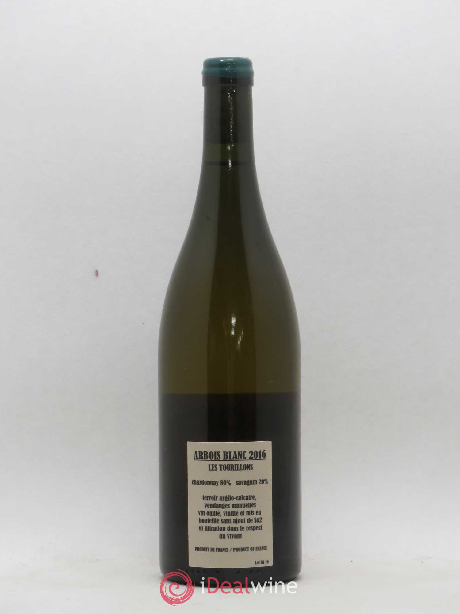 Arbois Chardonnay Savagnin Les Tourillons Adeline Houillon & Renaud Bruyère 2016 - Lot de 1 bouteille - 1