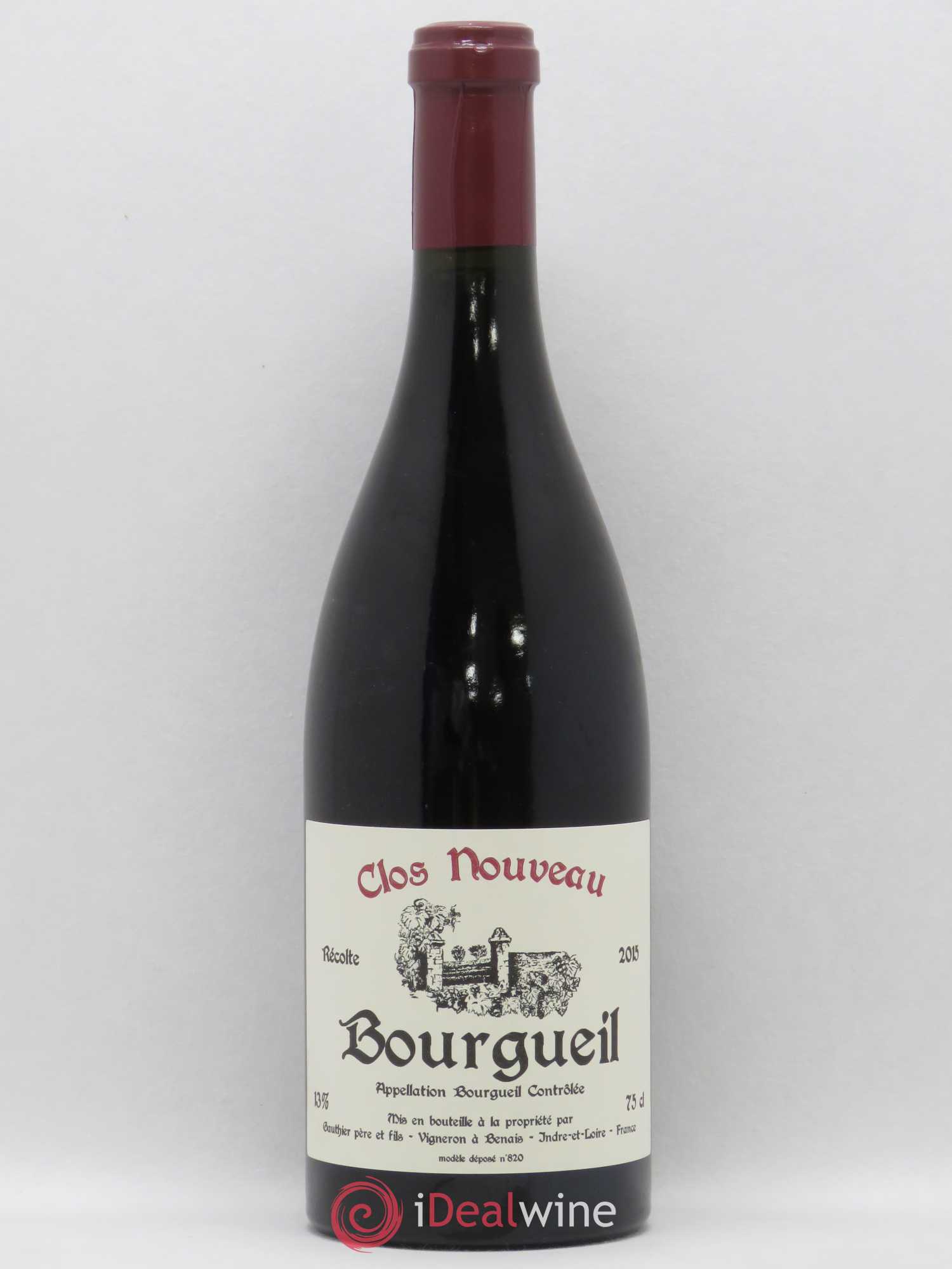 Bourgueil Clos Nouveau Gauthier 2015 - Lot de 1 bouteille - 0
