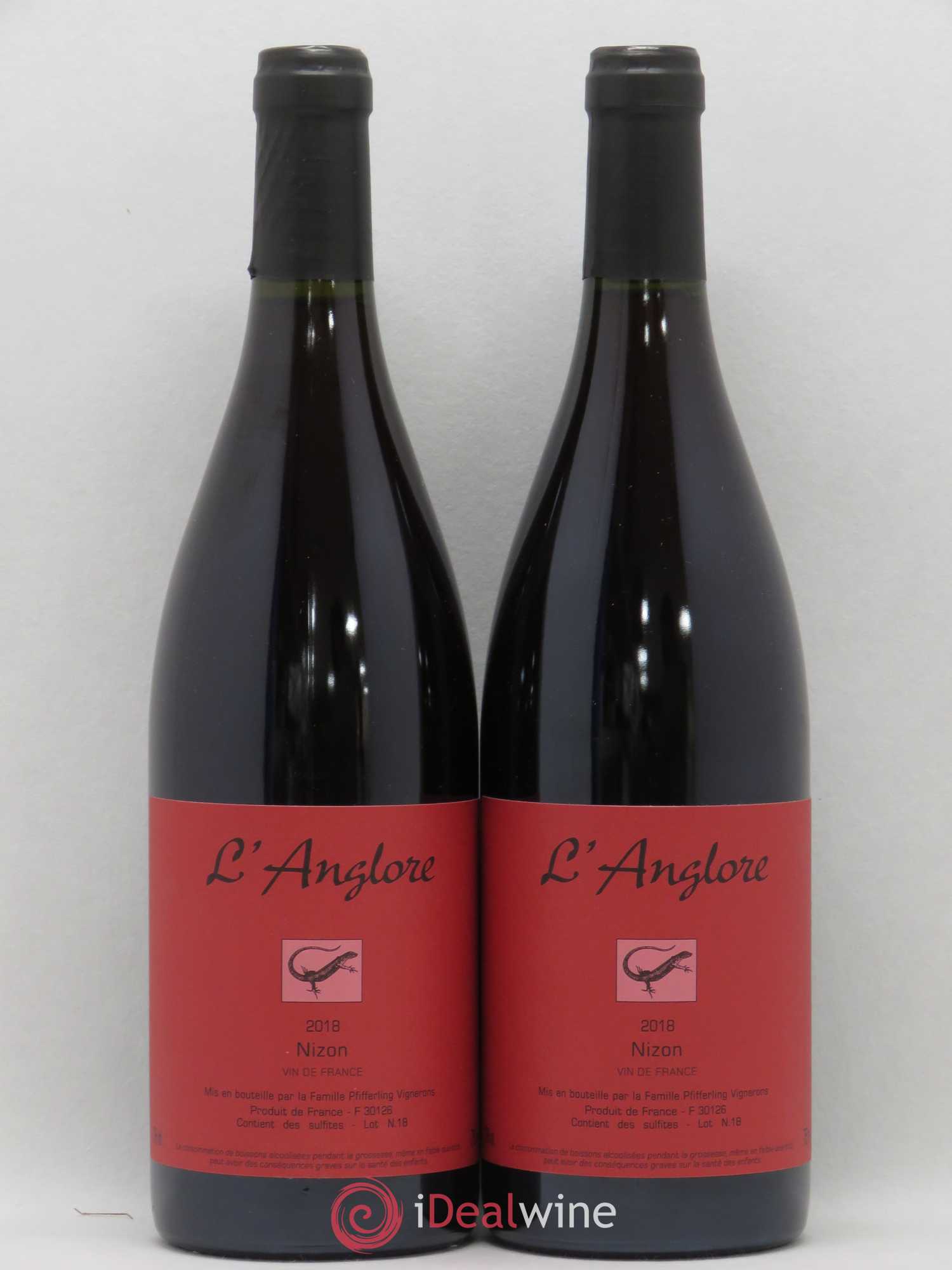 Vin de France Nizon L'Anglore 2018 - Lot de 2 bouteilles - 0