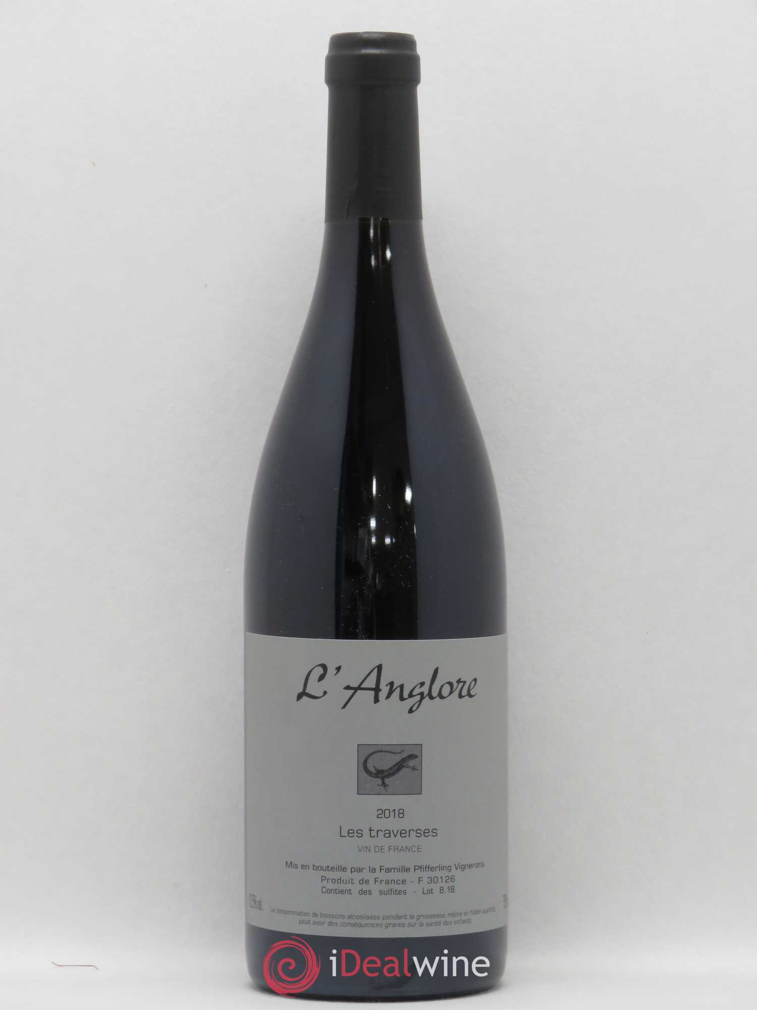 Vin de France Les Traverses L'Anglore 2018 - Lot de 1 bouteille - 0