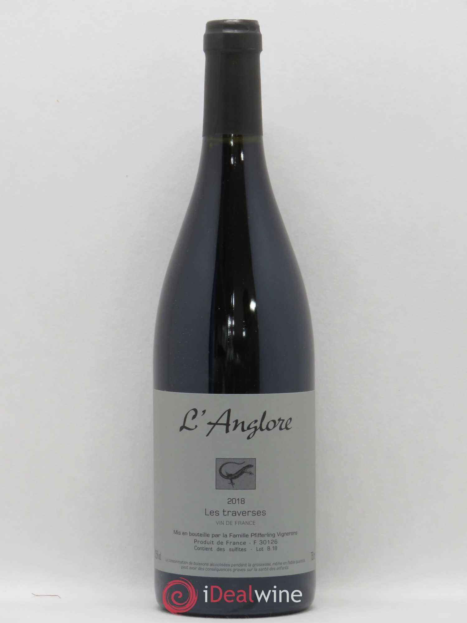 Vin de France Les Traverses L'Anglore 2018 - Lot de 1 bouteille - 0