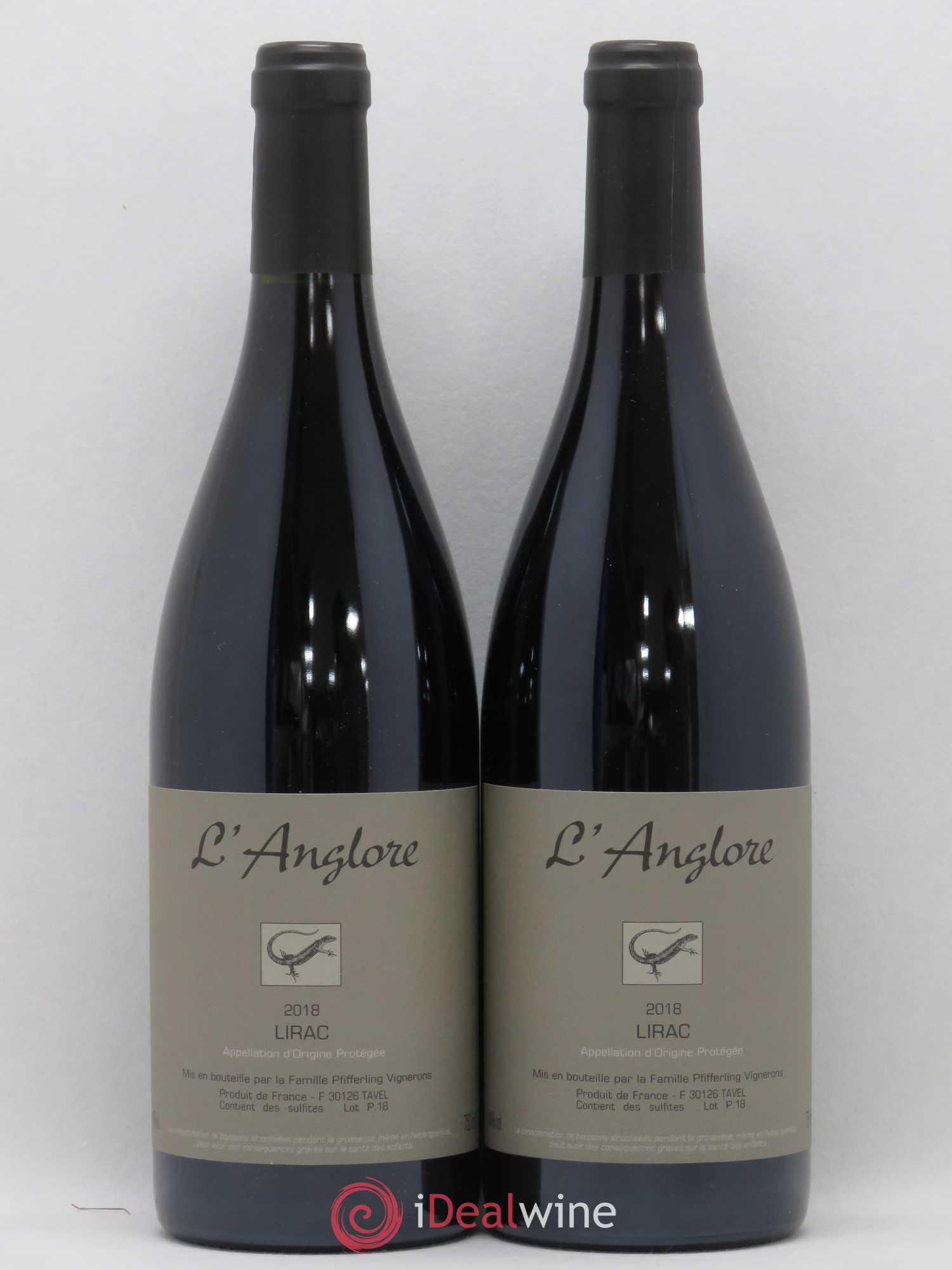 Lirac L'Anglore 2018 - Lot de 2 bouteilles - 0