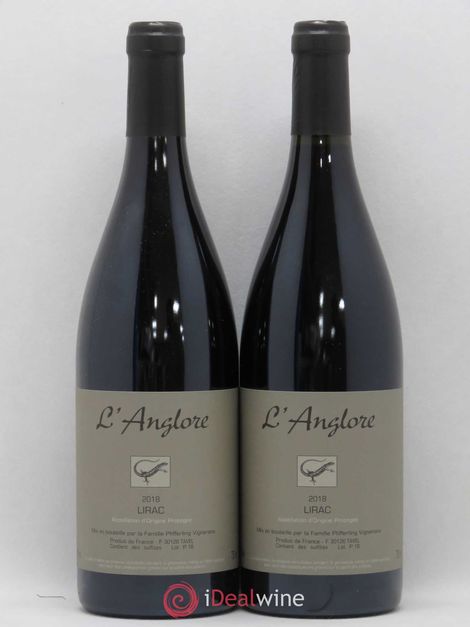 Lirac L'Anglore 2018 - Lot de 2 bouteilles - 0