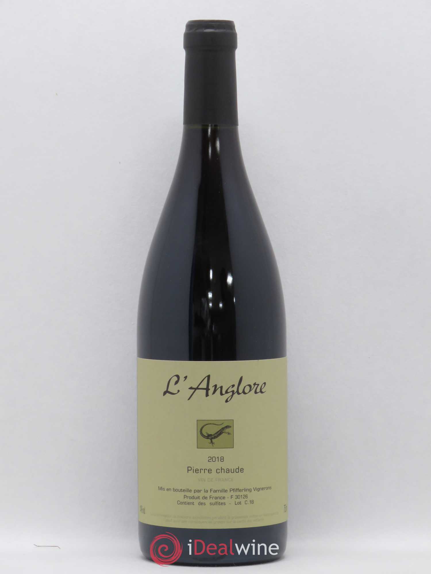 Vin de France Pierre chaude L'Anglore 2018 - Lot de 1 bouteille - 0