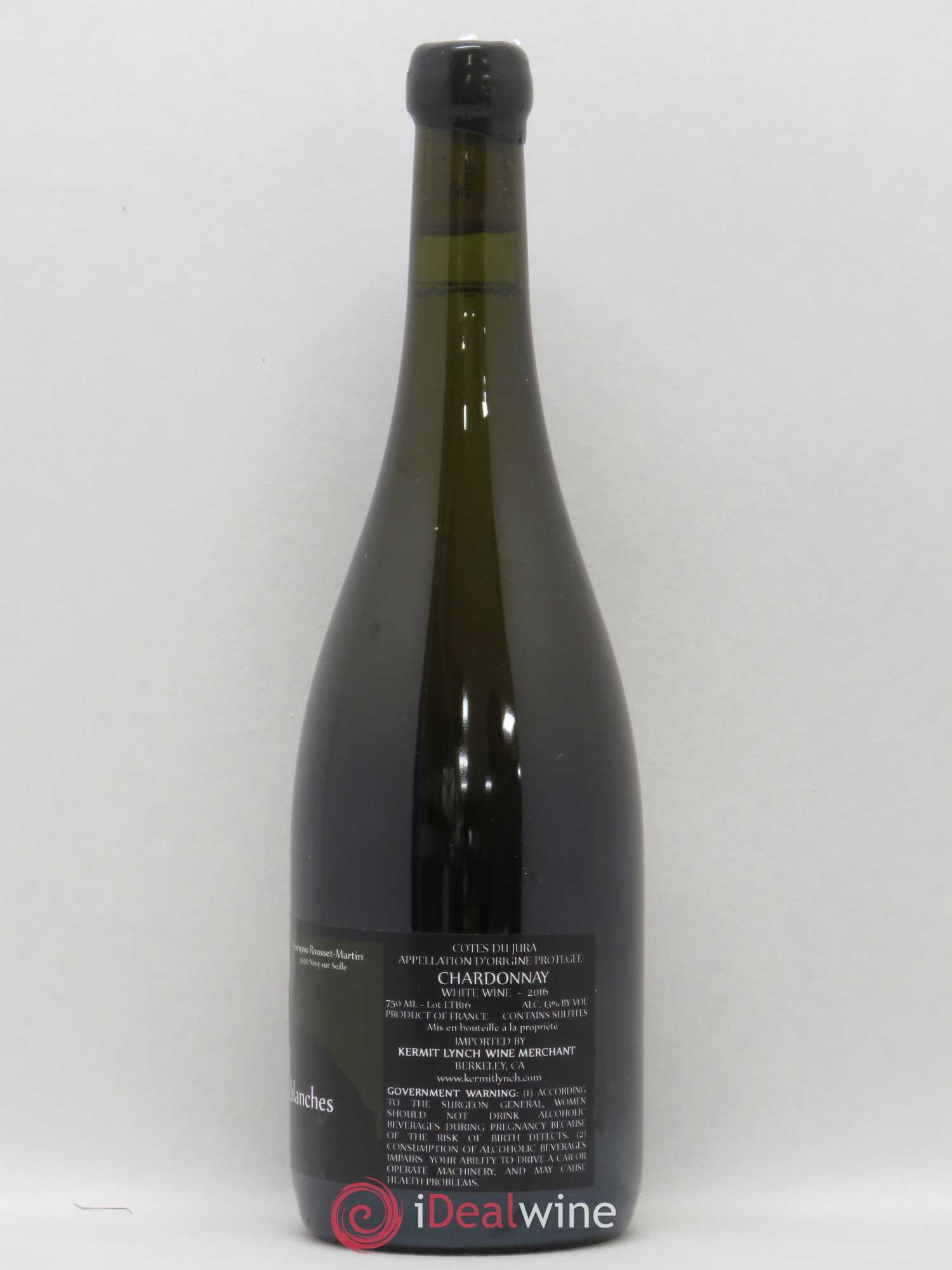 Côtes du Jura Terres Blanches Francois Rousset Martin 2016 - Lot de 1 bouteille - 1