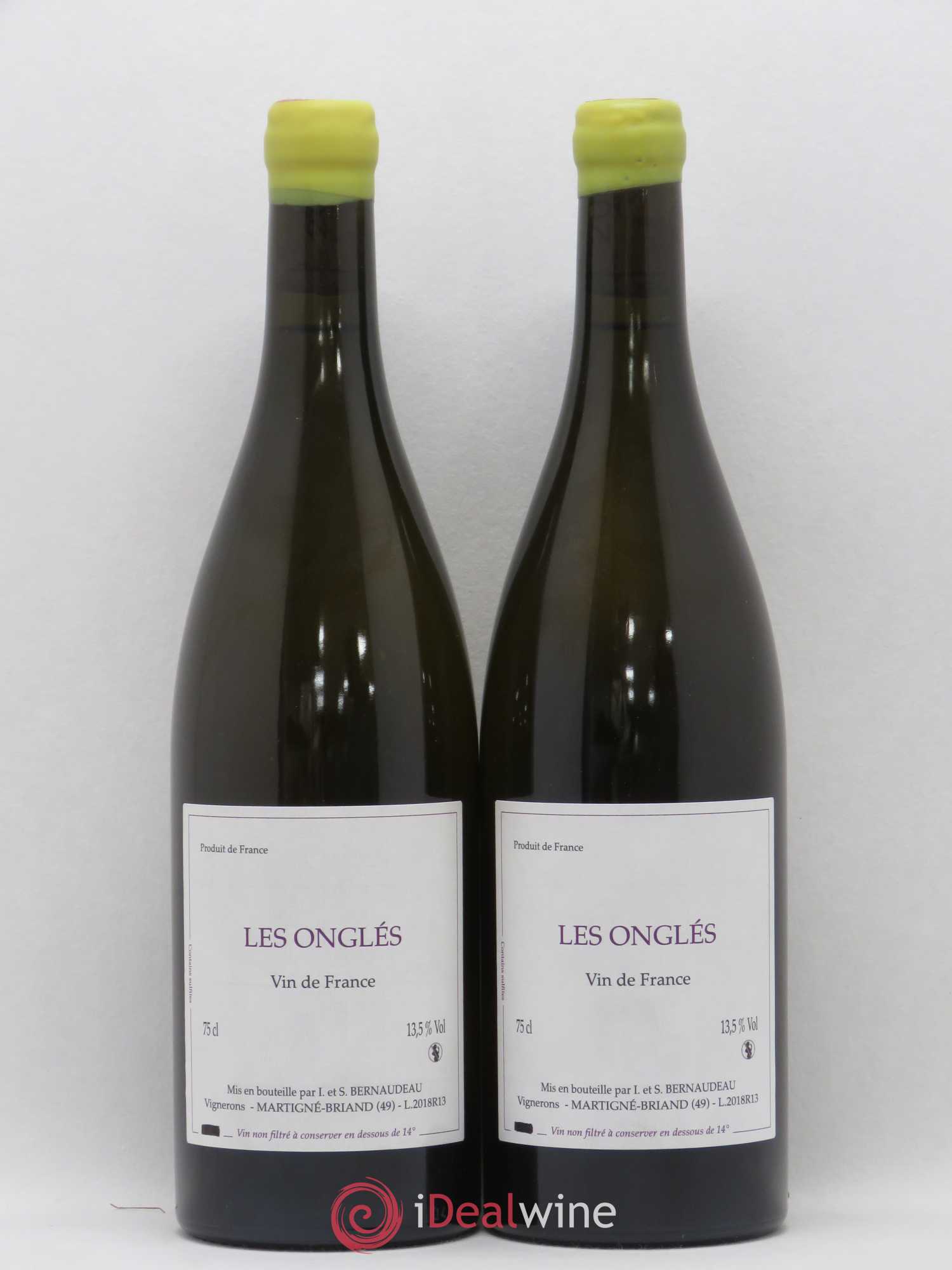 Vin de France Les Onglés Stéphane Bernaudeau 2018 - Lot de 2 bouteilles - 0