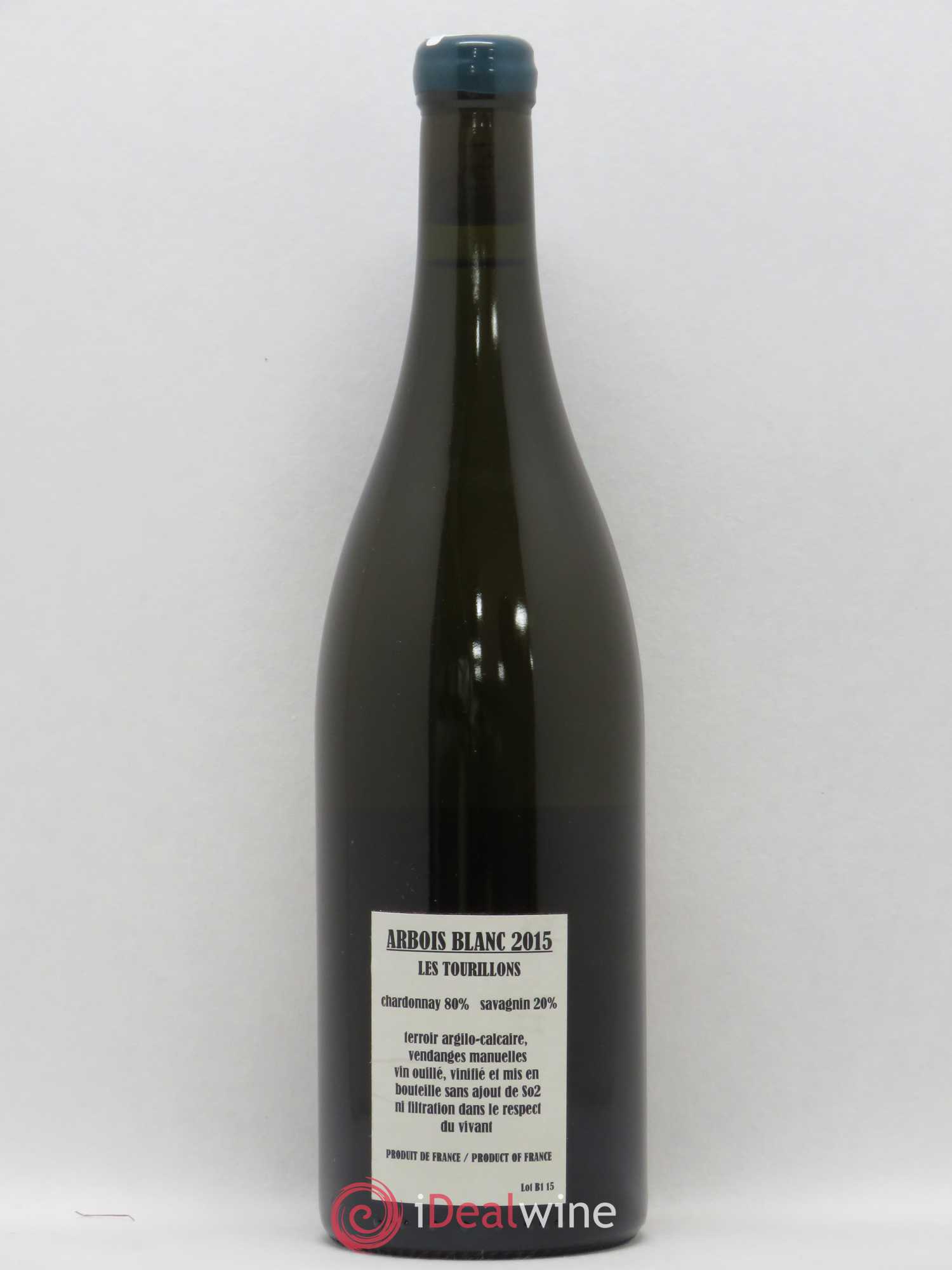 Arbois Chardonnay Savagnin Les Tourillons Adeline Houillon & Renaud Bruyère 2015 - Lot de 1 bouteille - 1