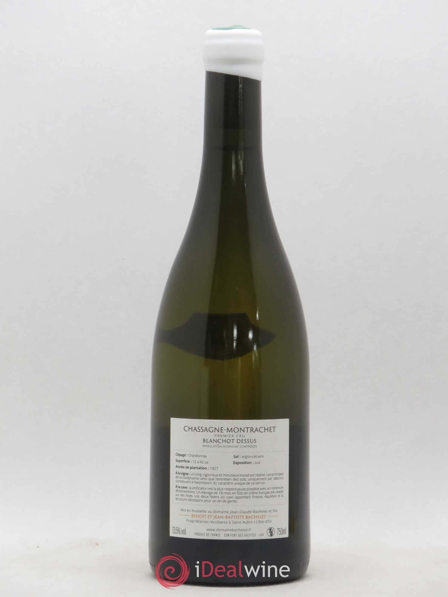Chassagne-Montrachet 1er Cru Blanchot Dessus Jean-Claude Bachelet (Domaine) 2015 - Lot de 1 bouteille - 1