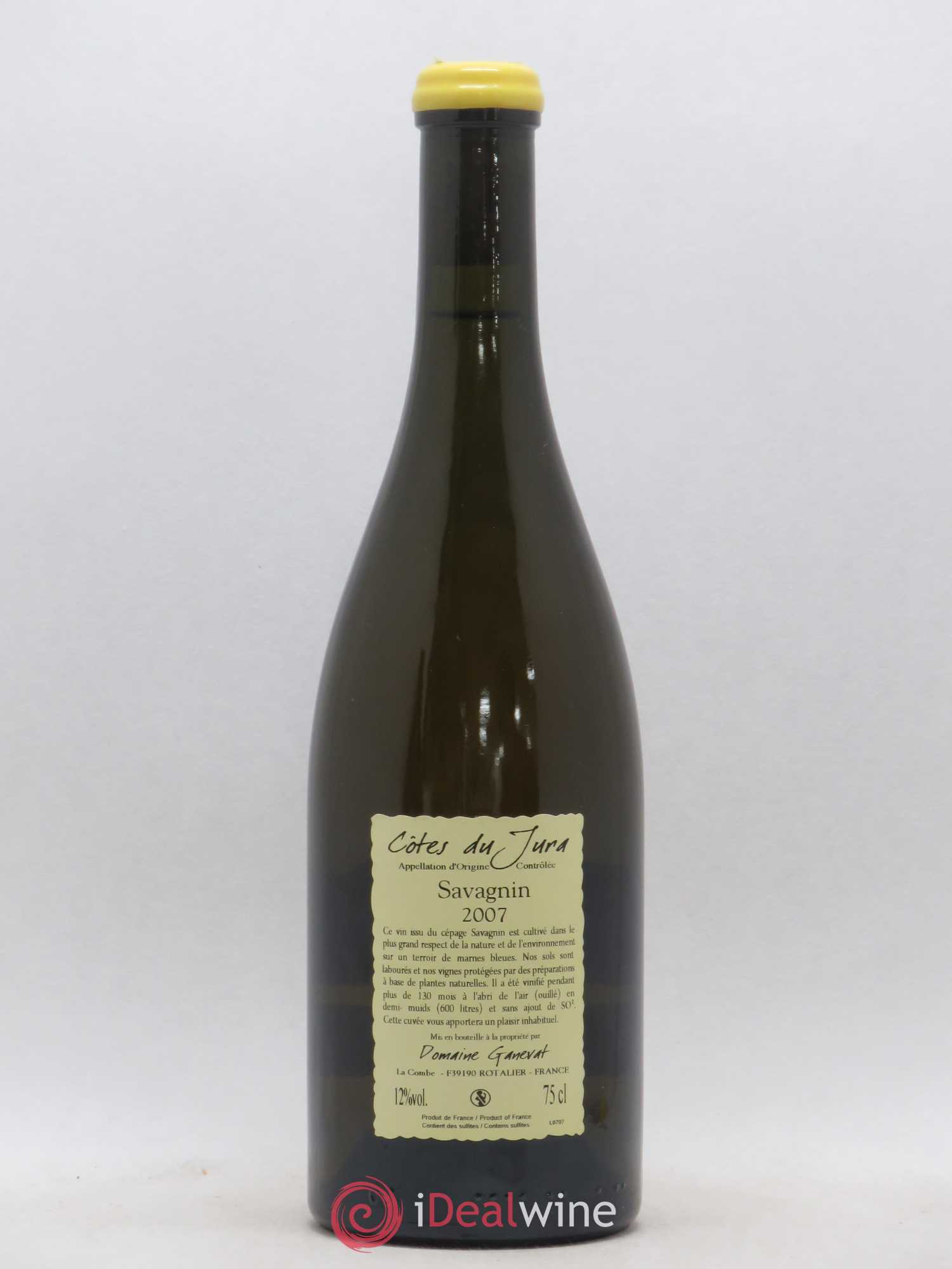 Côtes du Jura Les Vignes de mon Père Jean-François Ganevat (Domaine) 2007 - Lot de 1 bouteille - 1