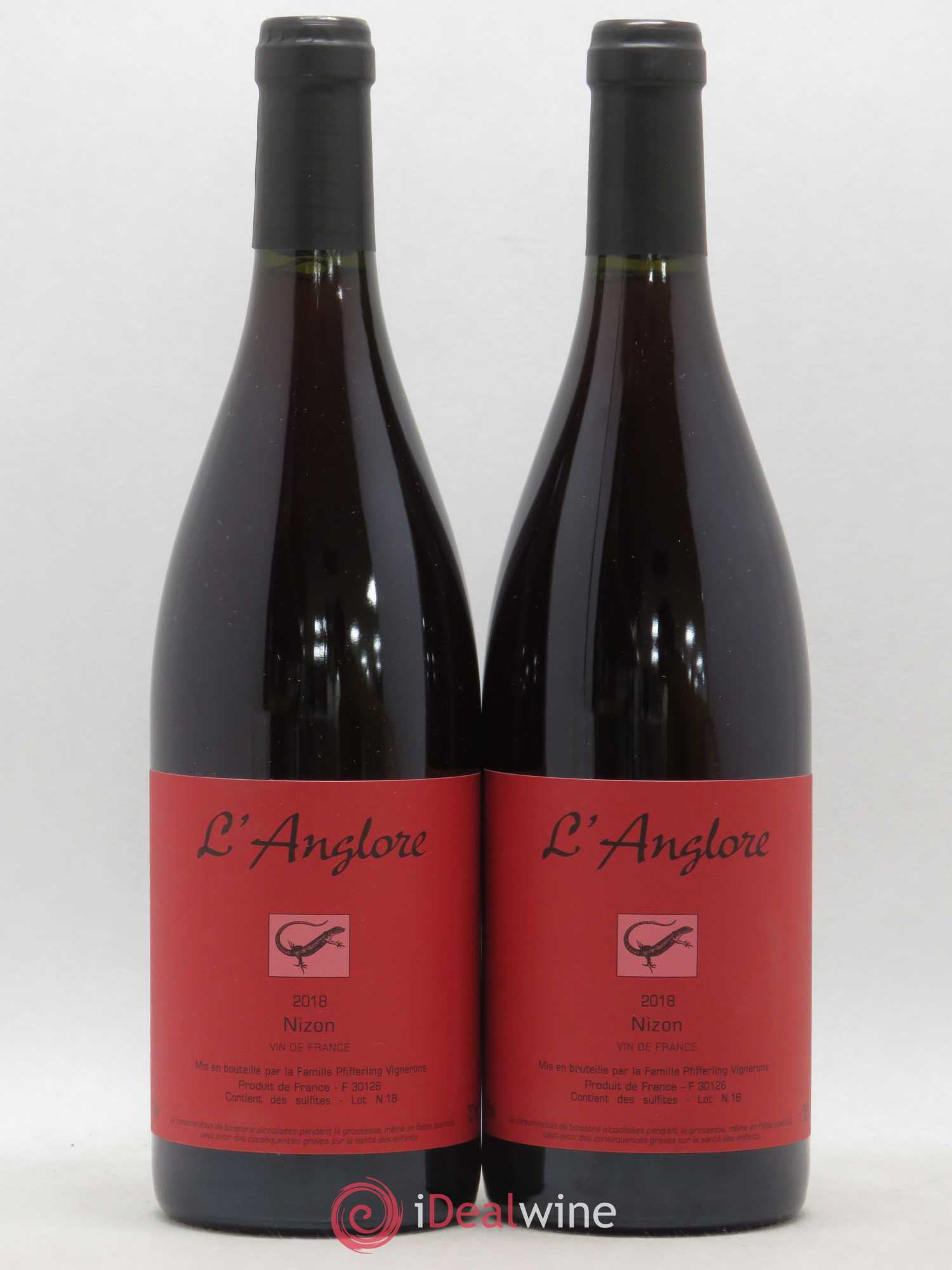 Vin de France Nizon L'Anglore 2018 - Lot de 2 bouteilles - 0