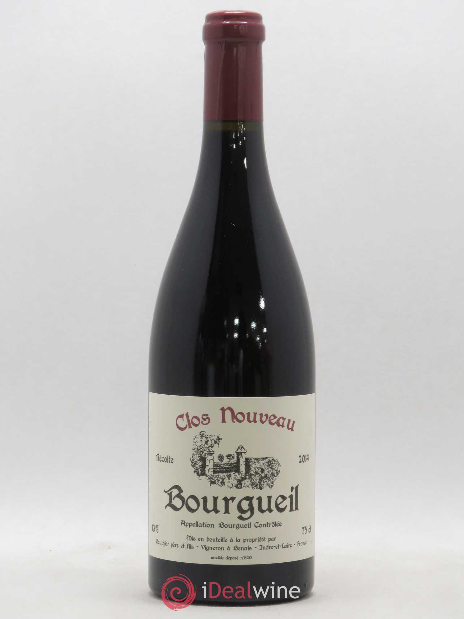 Bourgueil Clos Nouveau Gauthier 2014 - Lot de 1 bouteille - 0