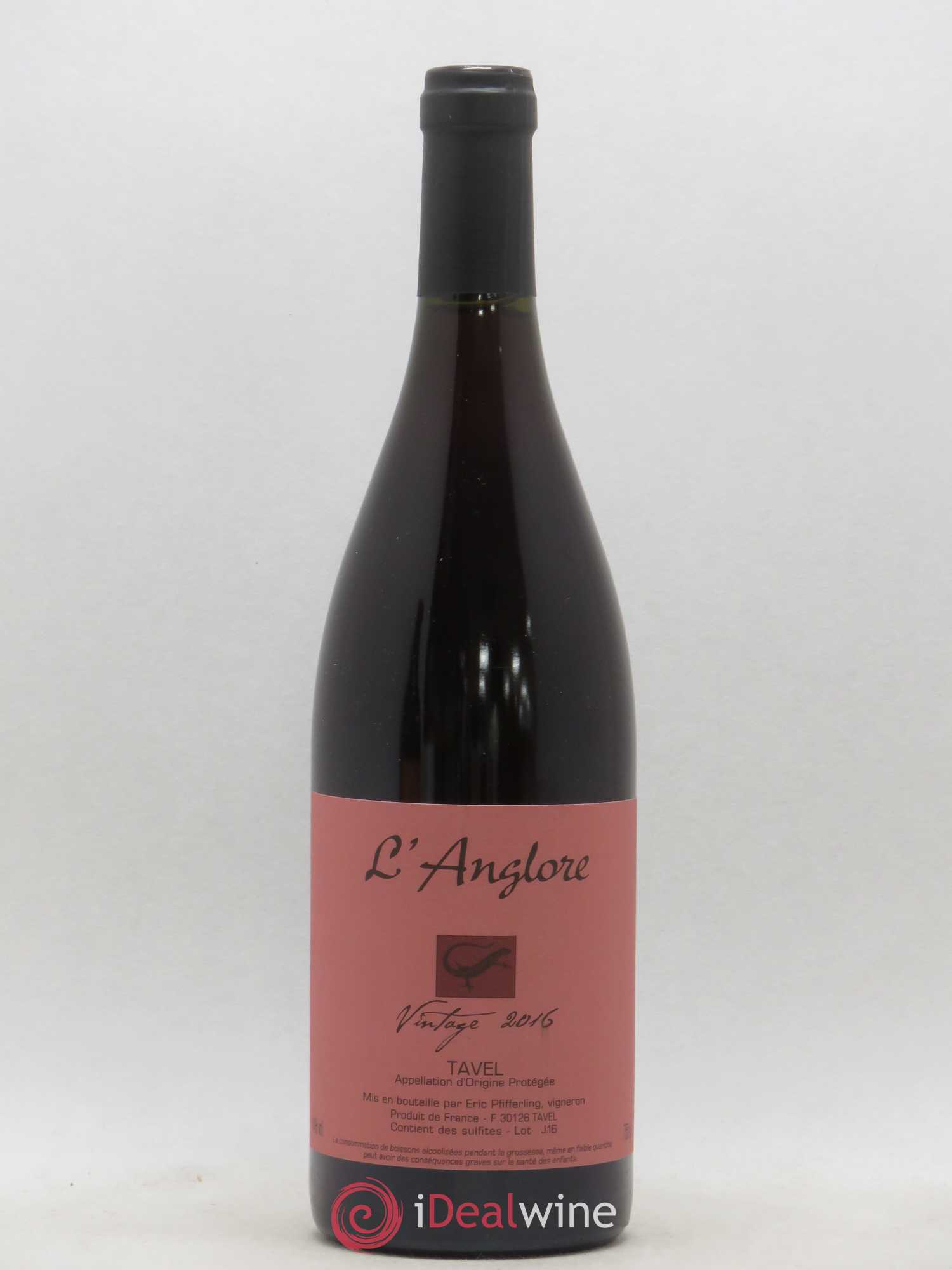 Tavel Vintage L'Anglore 2016 - Lot de 1 bouteille - 0