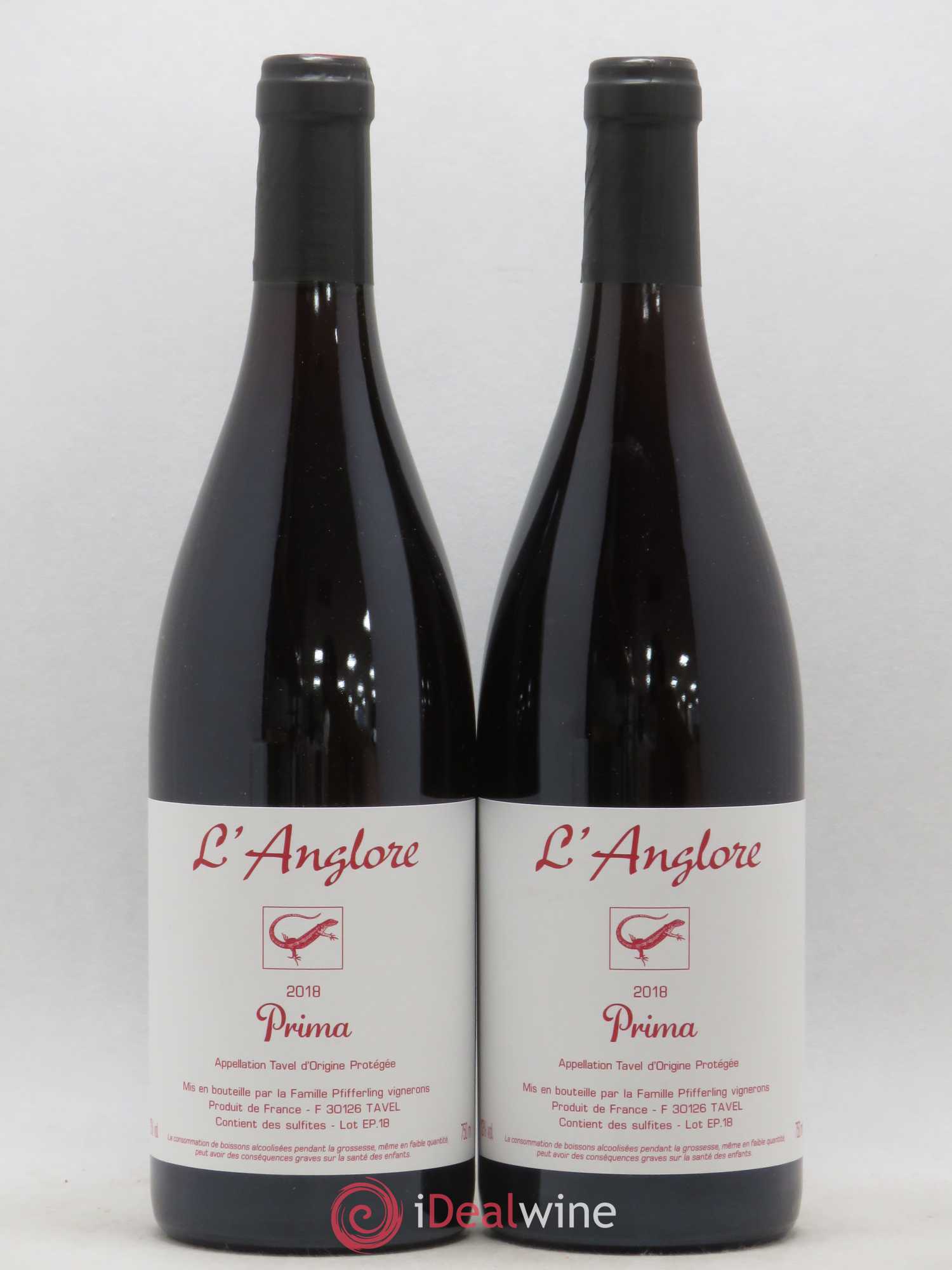Tavel Prima L'Anglore 2018 - Posten von 2 Flaschen - 0