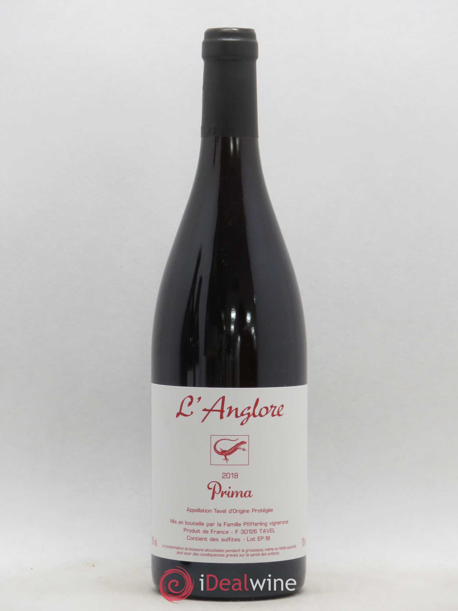 Tavel Prima L'Anglore 2018 - Lot de 1 bouteille - 0